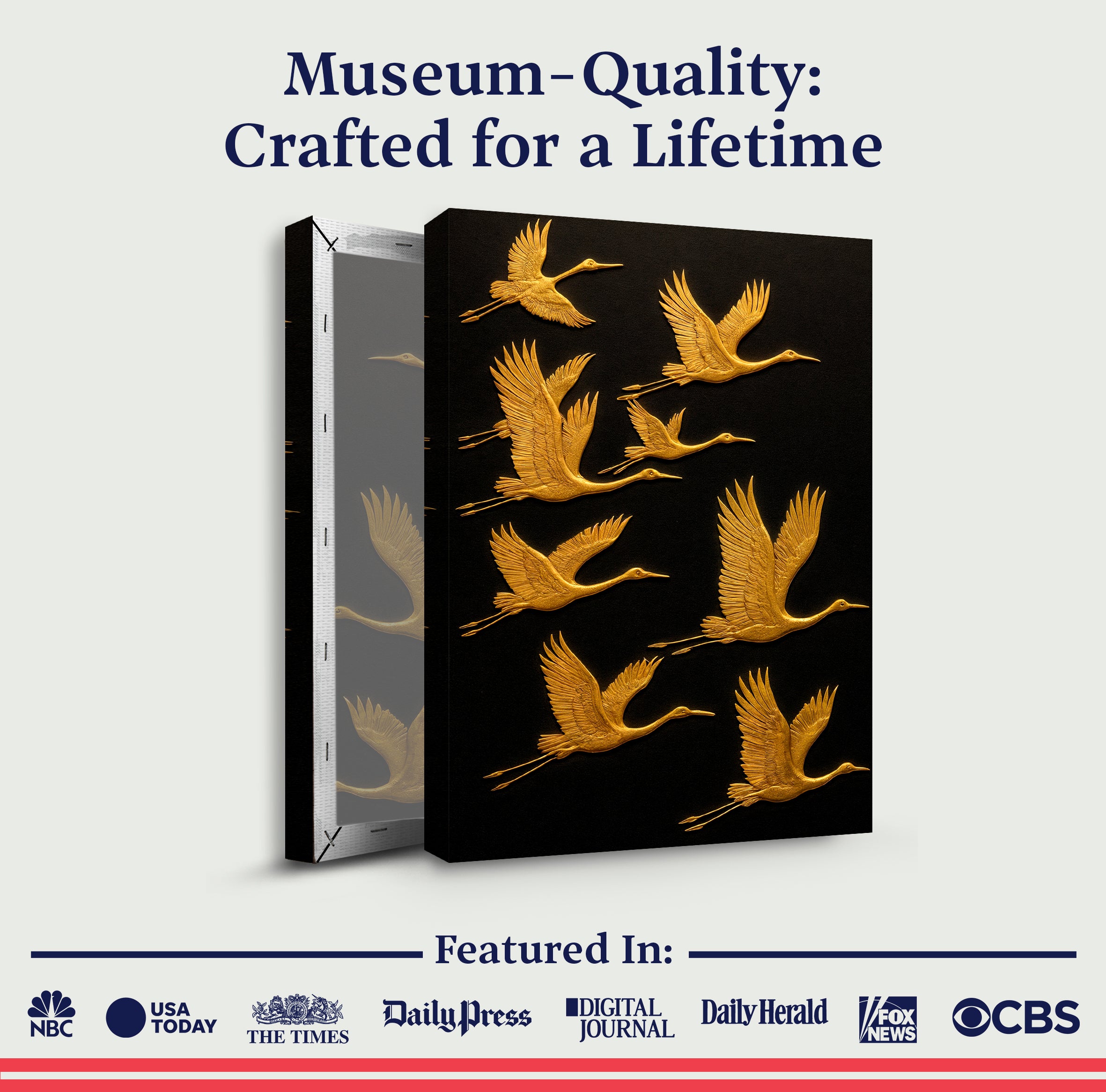 Abstract Sandhill Cranes Wall Art on sale at MyriadMart