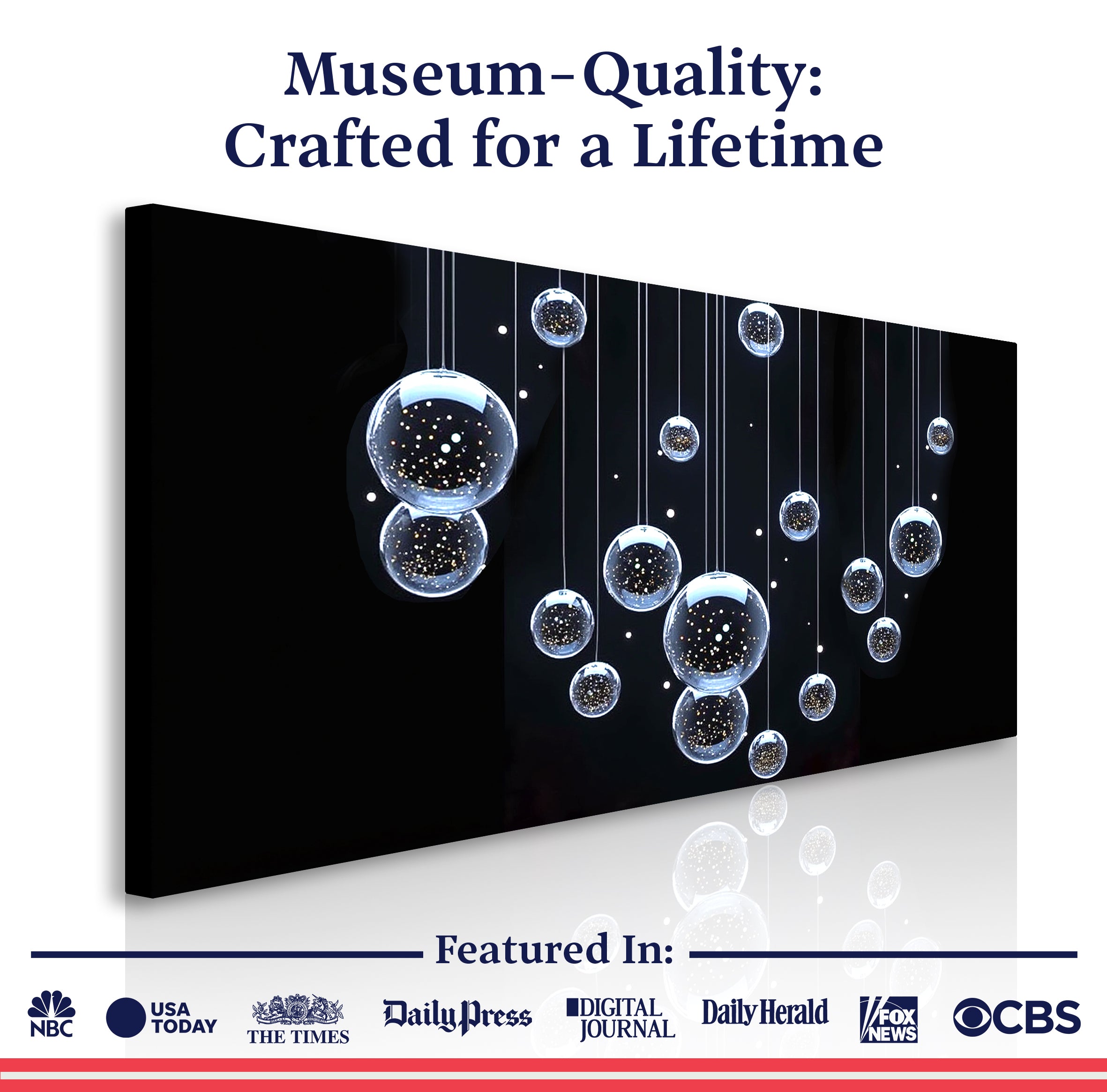 Modern Abstract Bubbles Wall Art on sale at MyriadMart