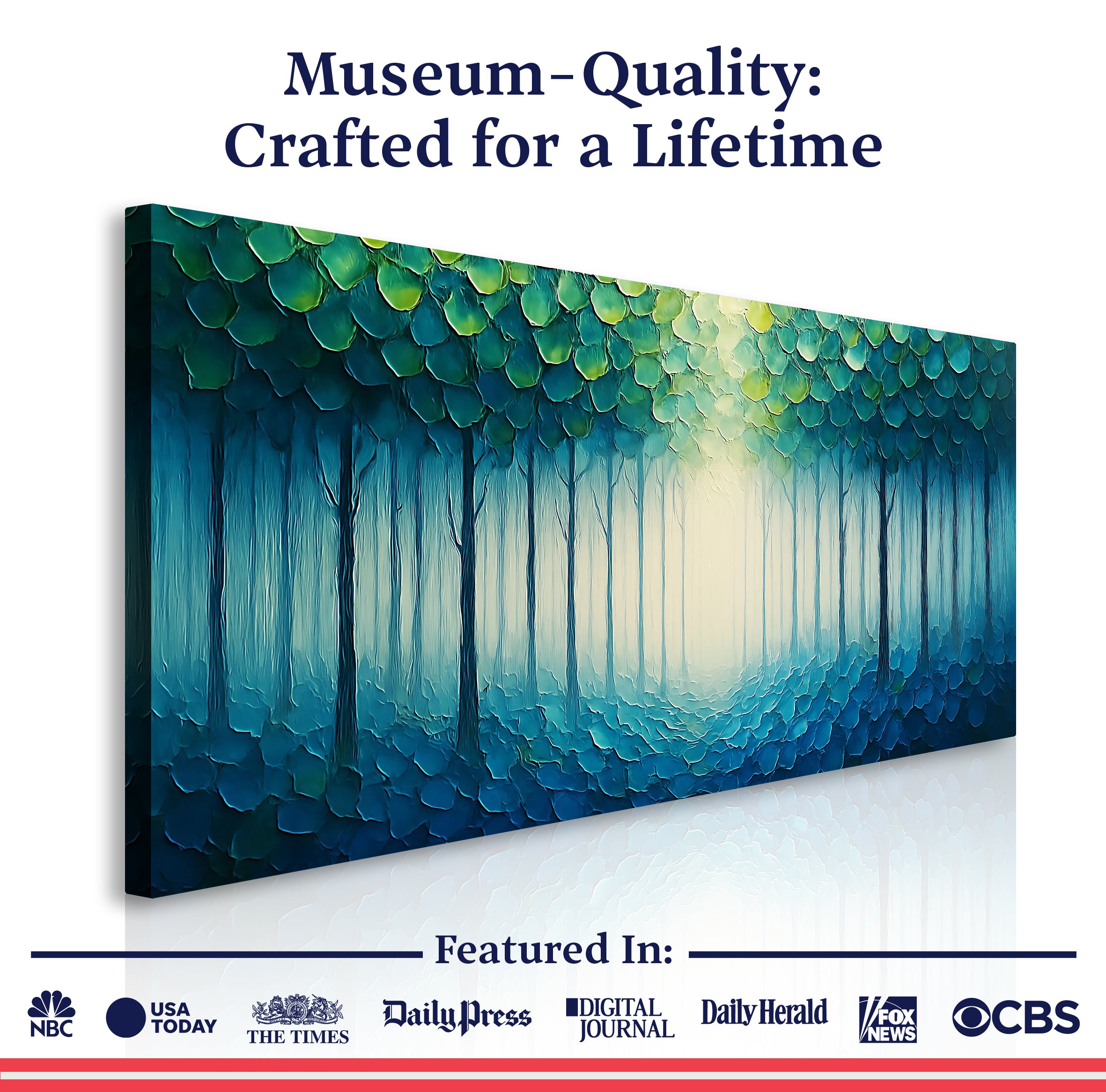 Forest Whispers Impasto Wall Art on sale at MyriadMart