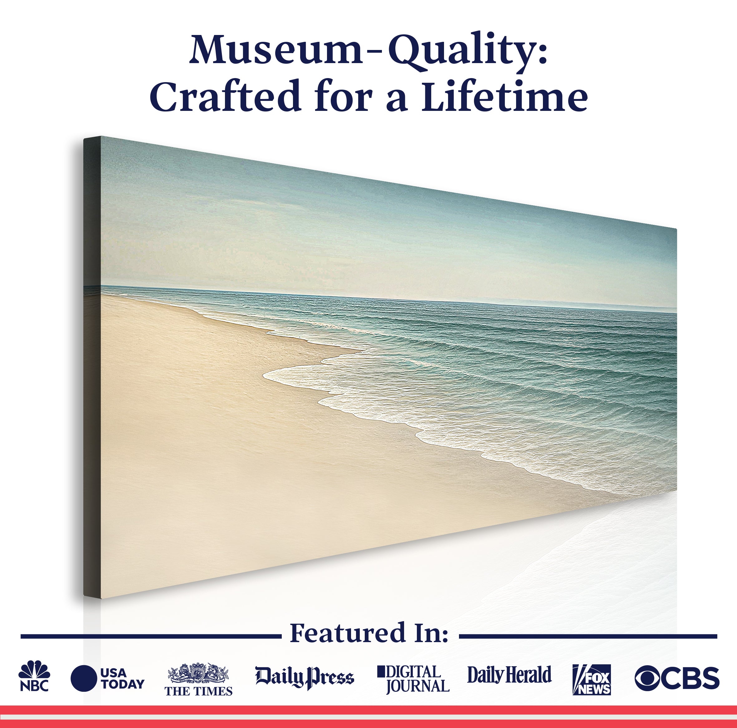 Beach Shoreline Coastal Wall Art II on sale at MyriadMart