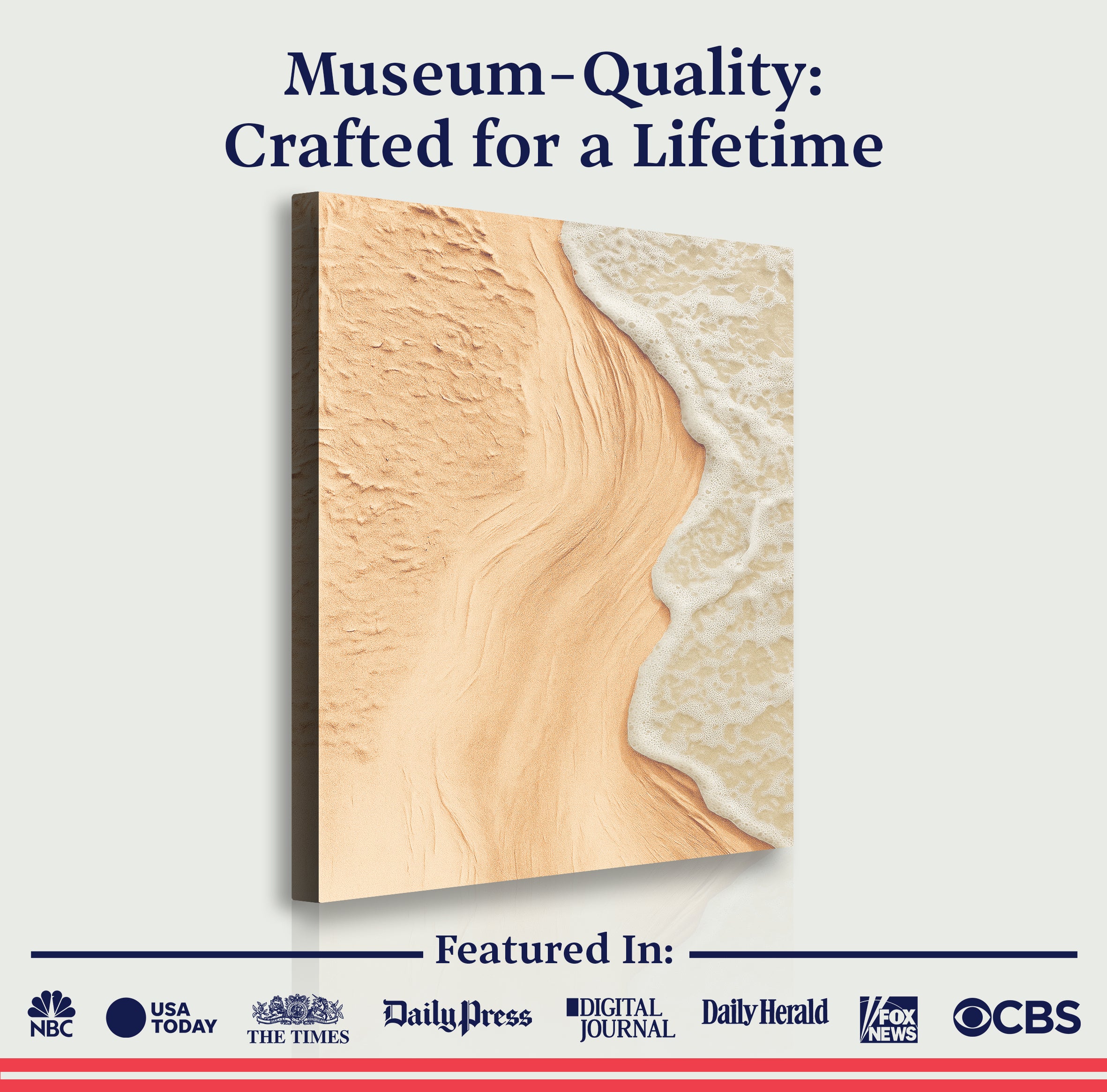 Beige Beach Coastal Wall Art on sale at MyriadMart