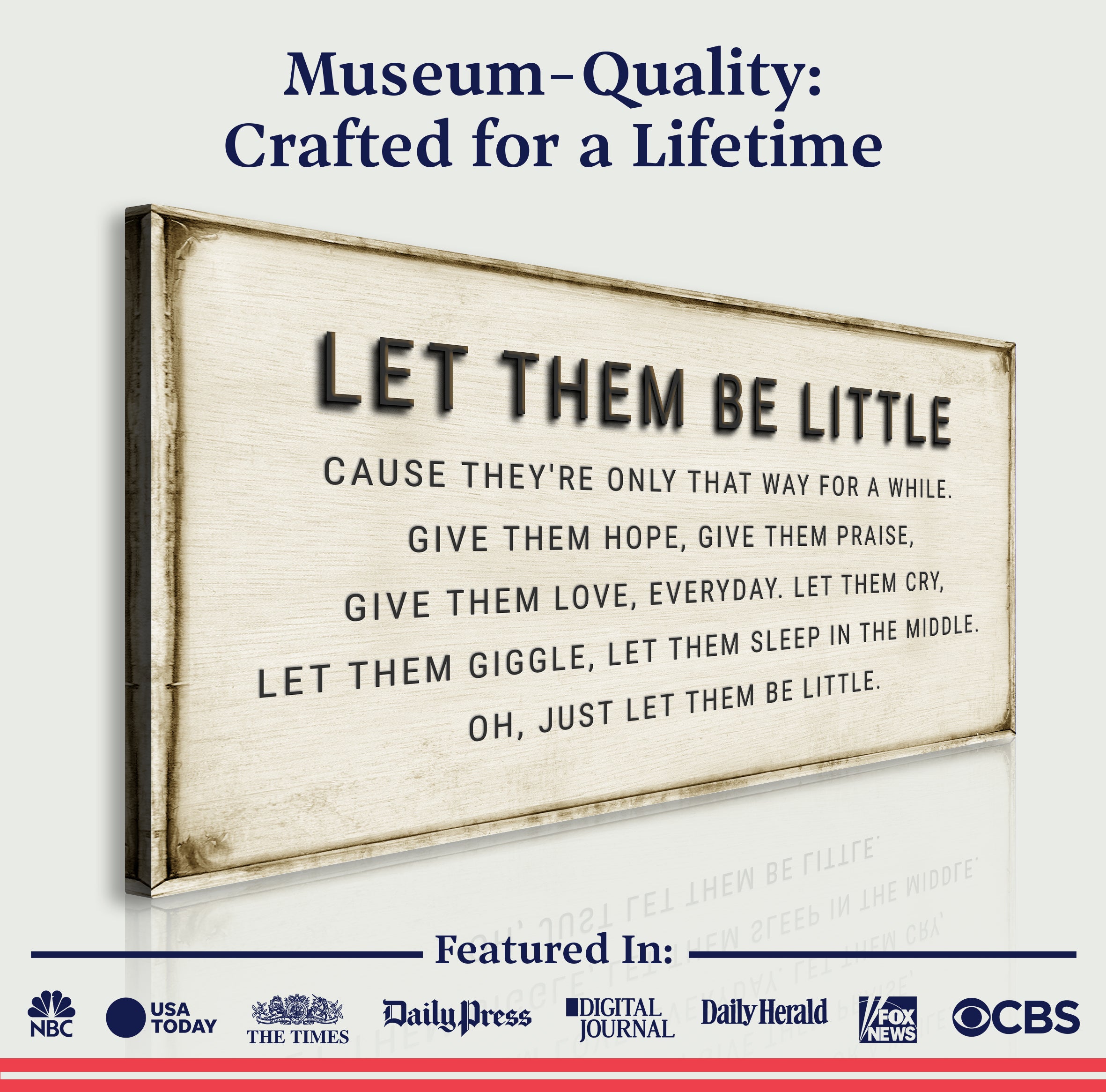 Let Them Be Little Playroom Sign on sale at MyriadMart