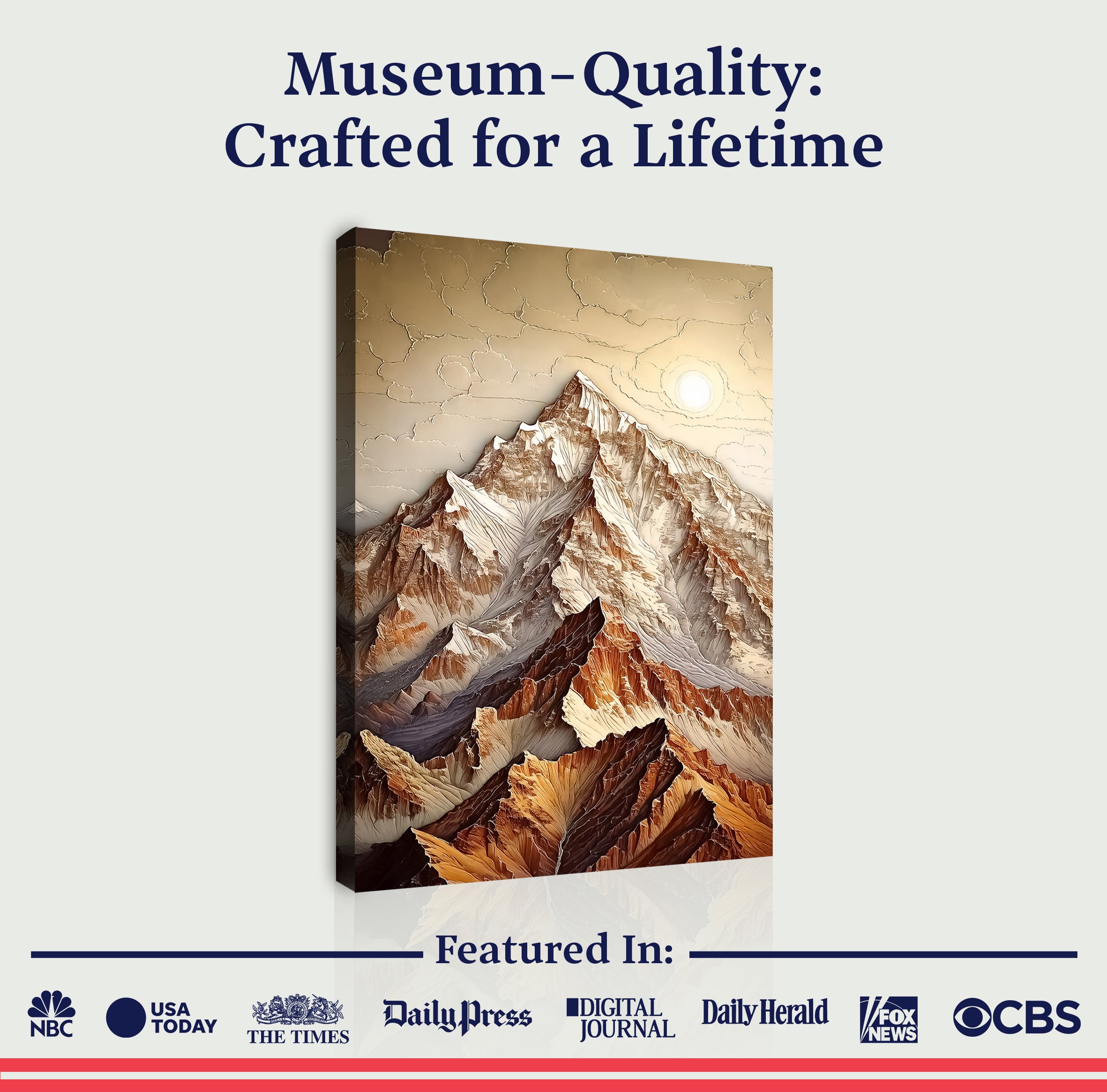 3D Minimalist Mountain Wall Art on sale at MyriadMart