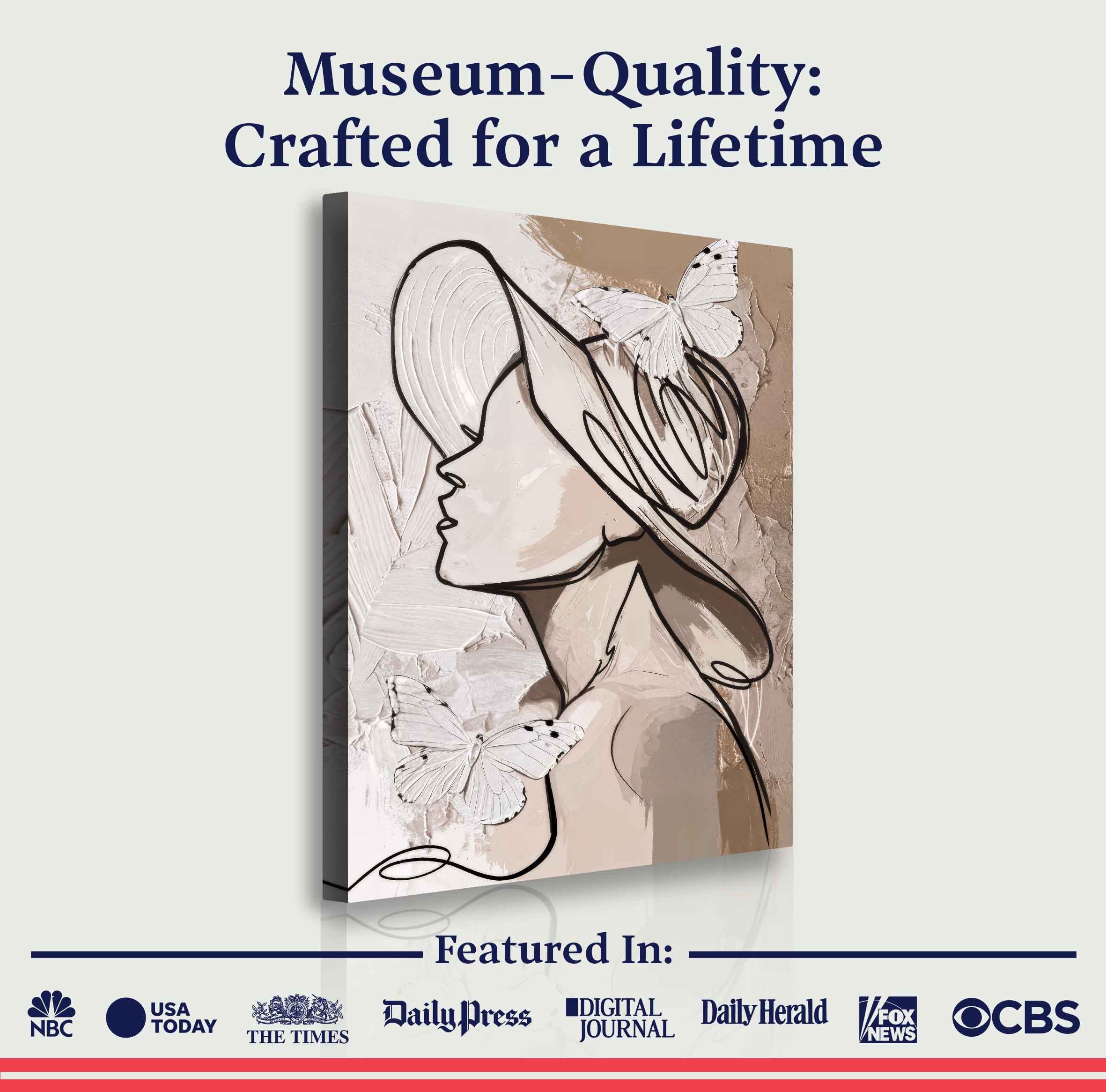 Minimalist Woman Line Wall Art II on sale at MyriadMart