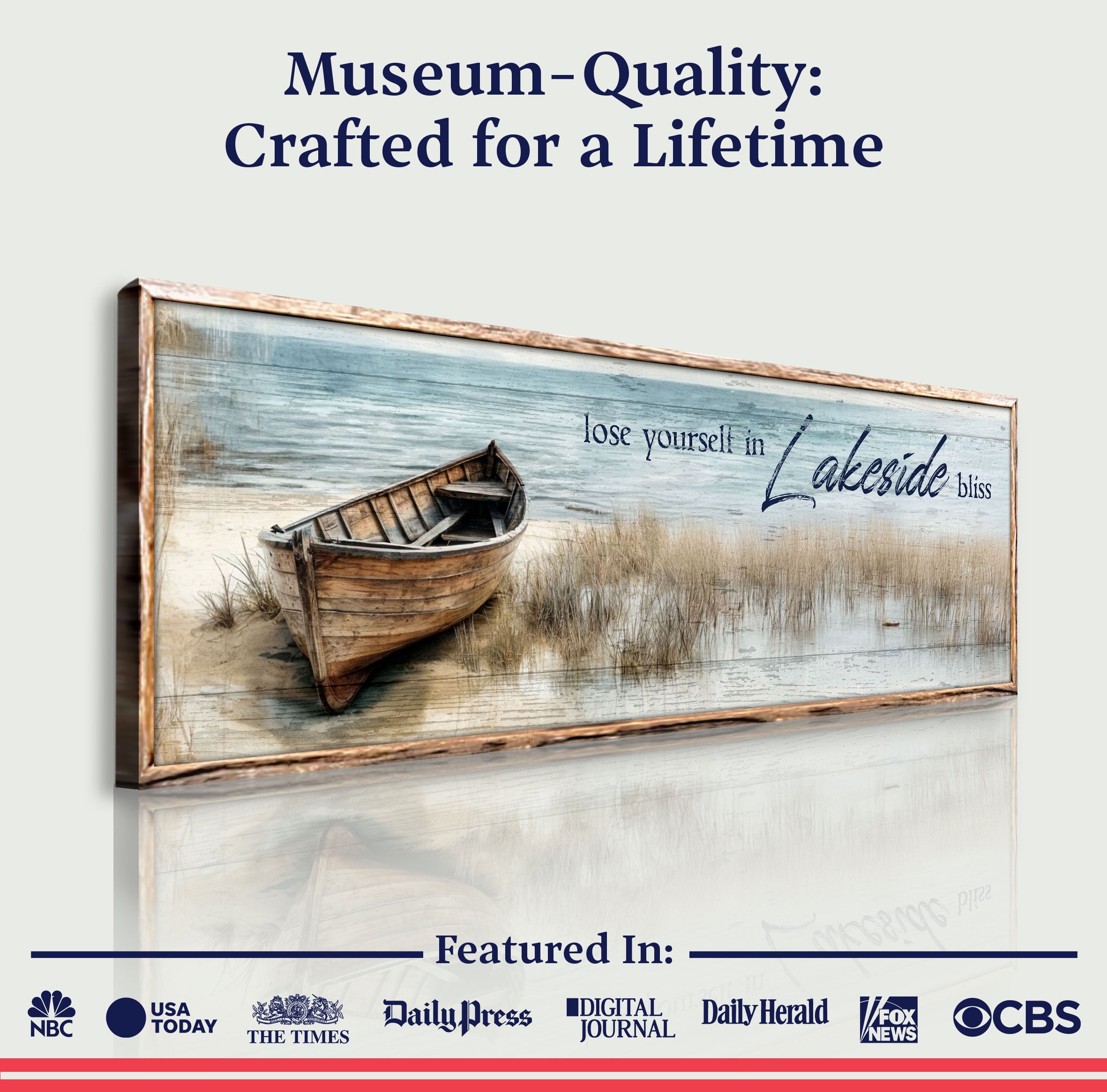 Lose Yourself in Lakeside Bliss Lake House Coastal Sign II on sale at MyriadMart