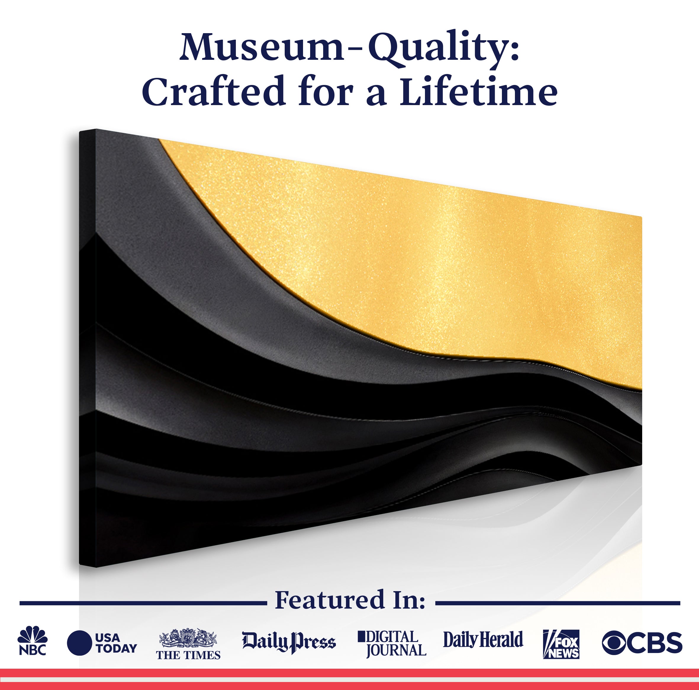 Black And Gold Minimalist Abstract VIII on sale at MyriadMart