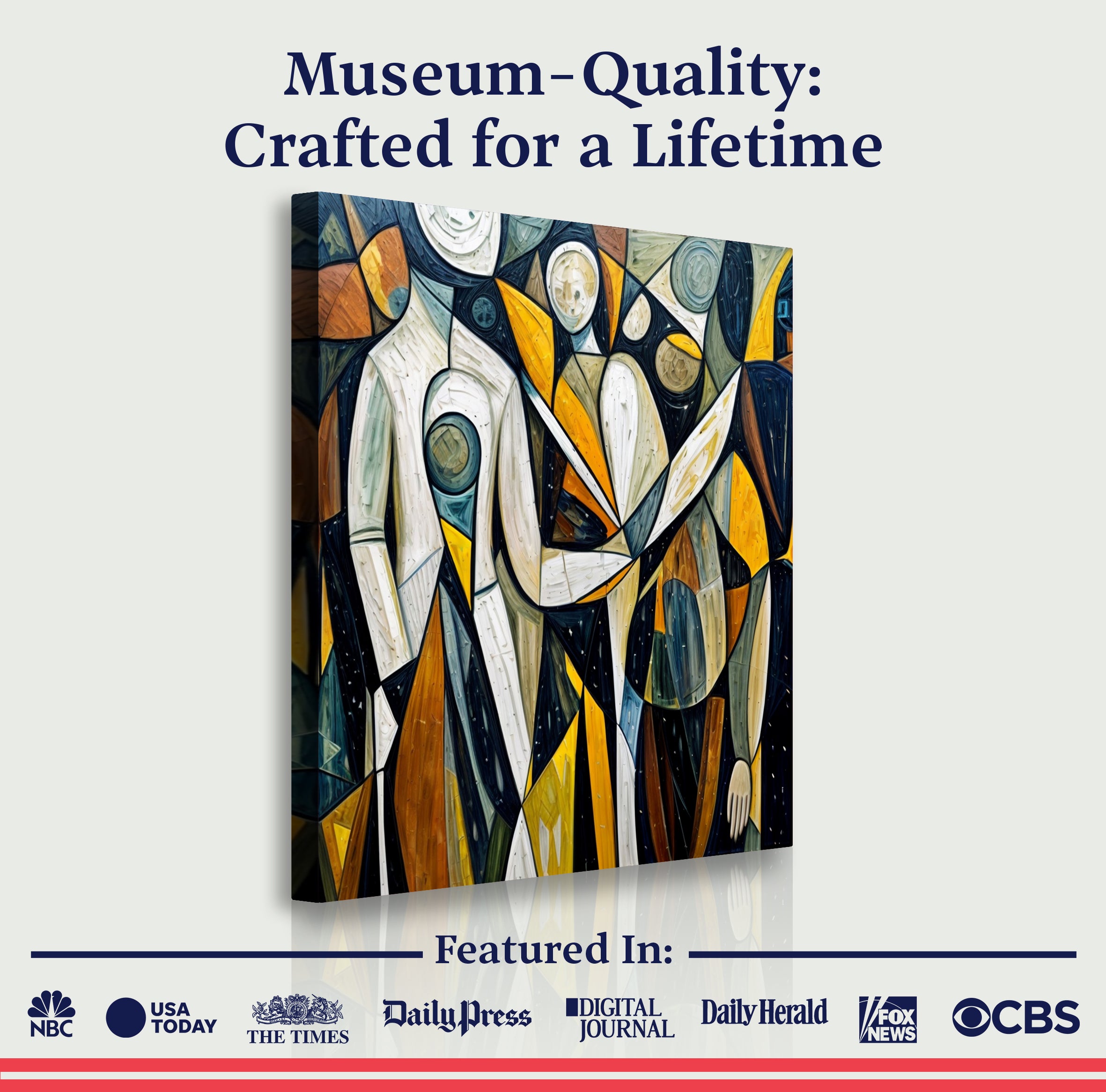 Abstract Human Connection Wall Art on sale at MyriadMart