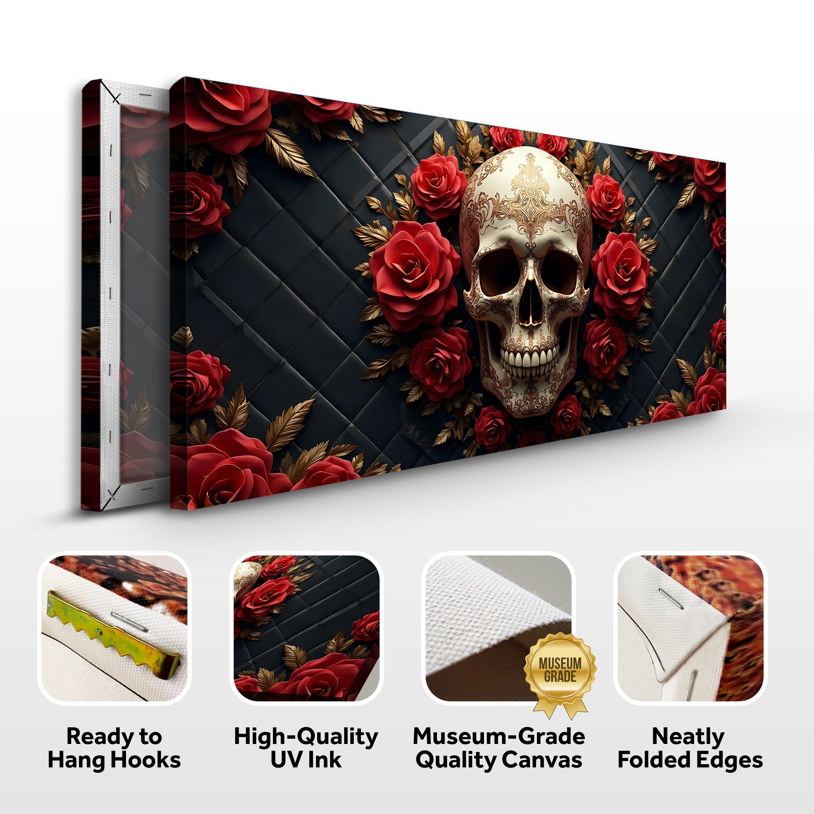 3D Vintage Skull Wall Art VI on sale at MyriadMart