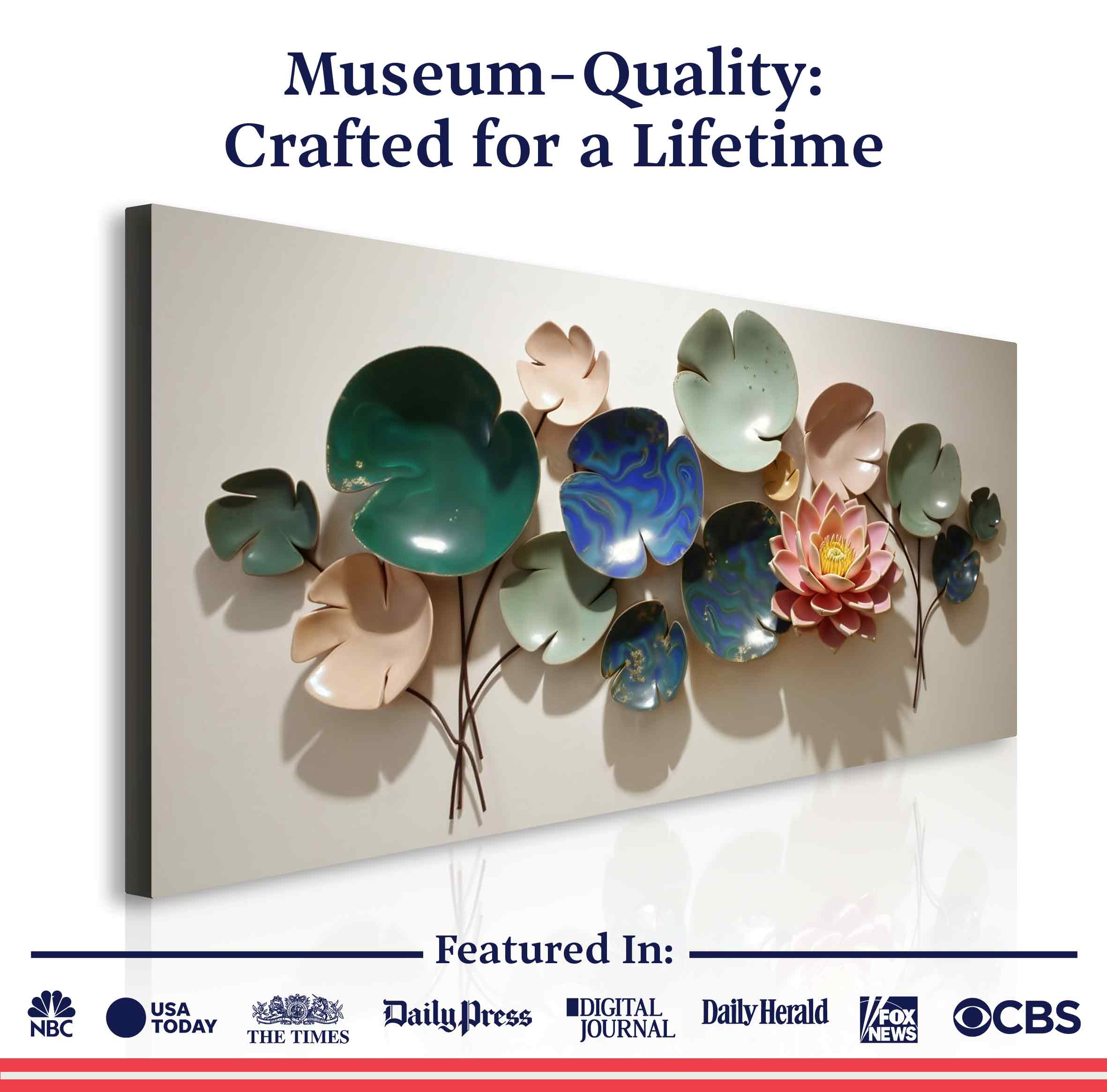 Lotus Leaf Abstract Wall Art VI on sale at MyriadMart