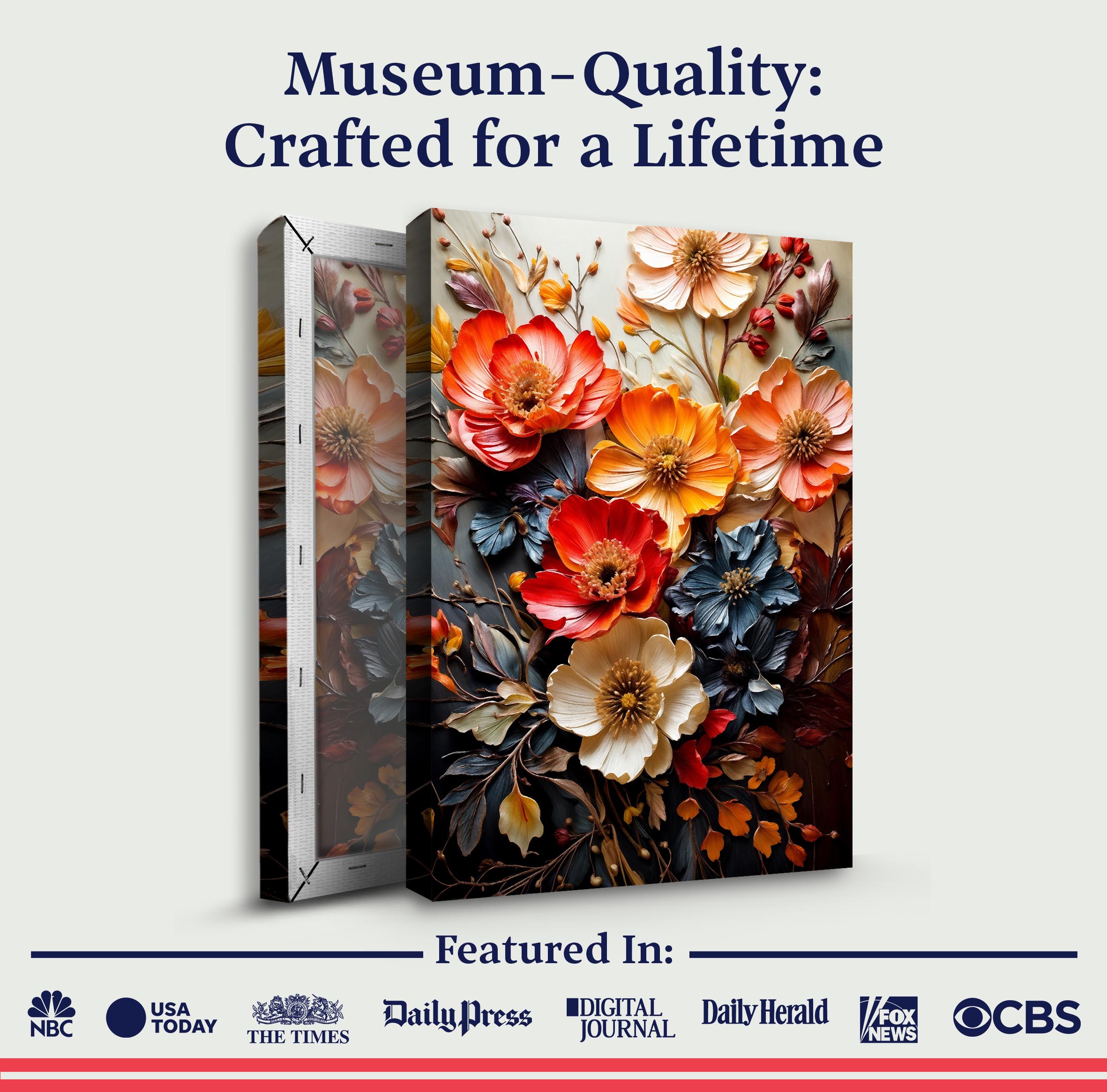 Blooming Garden Rhapsody Impasto Wall Art on sale at MyriadMart