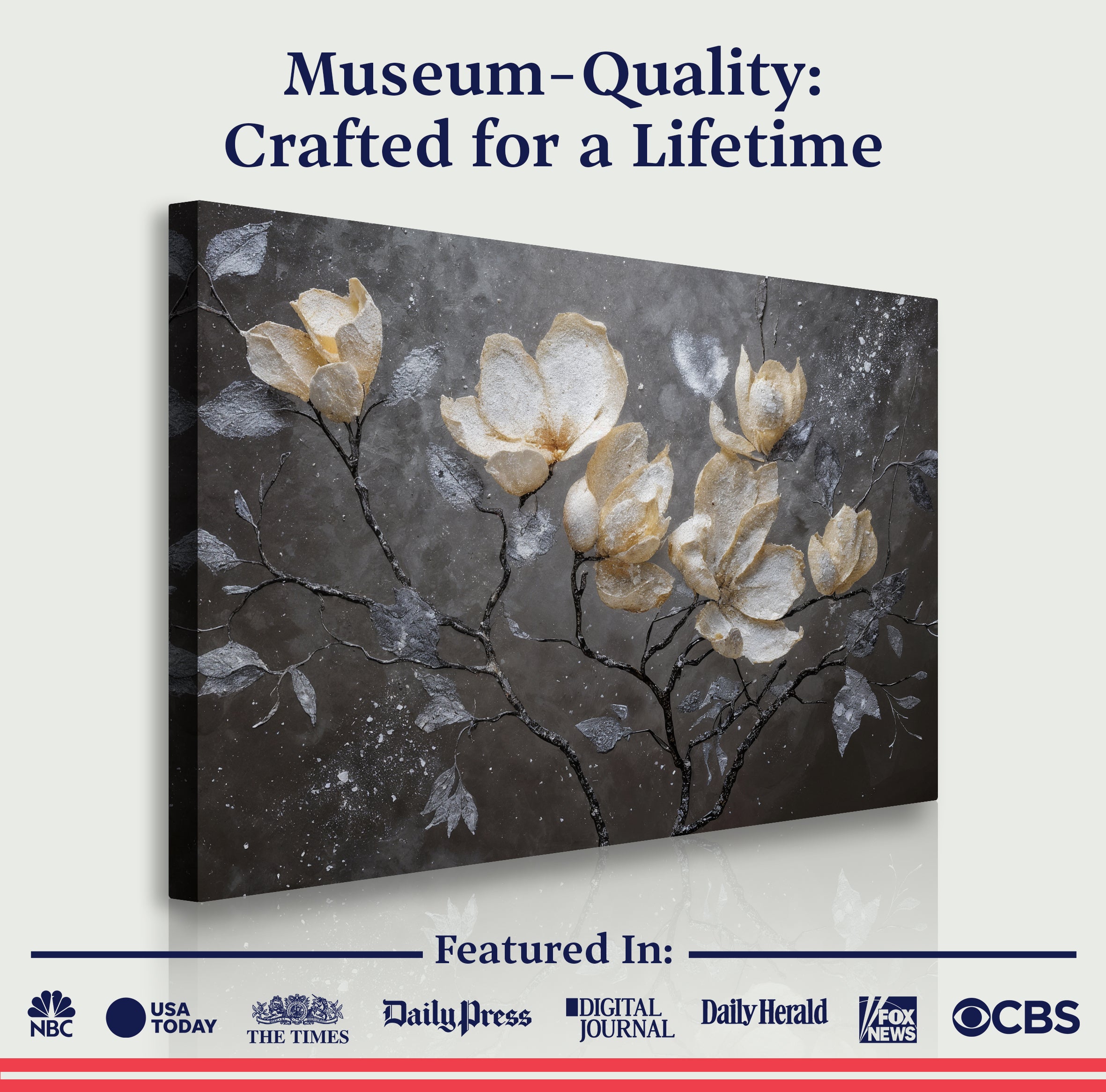 Midnight Magnolias Wall Art on sale at MyriadMart