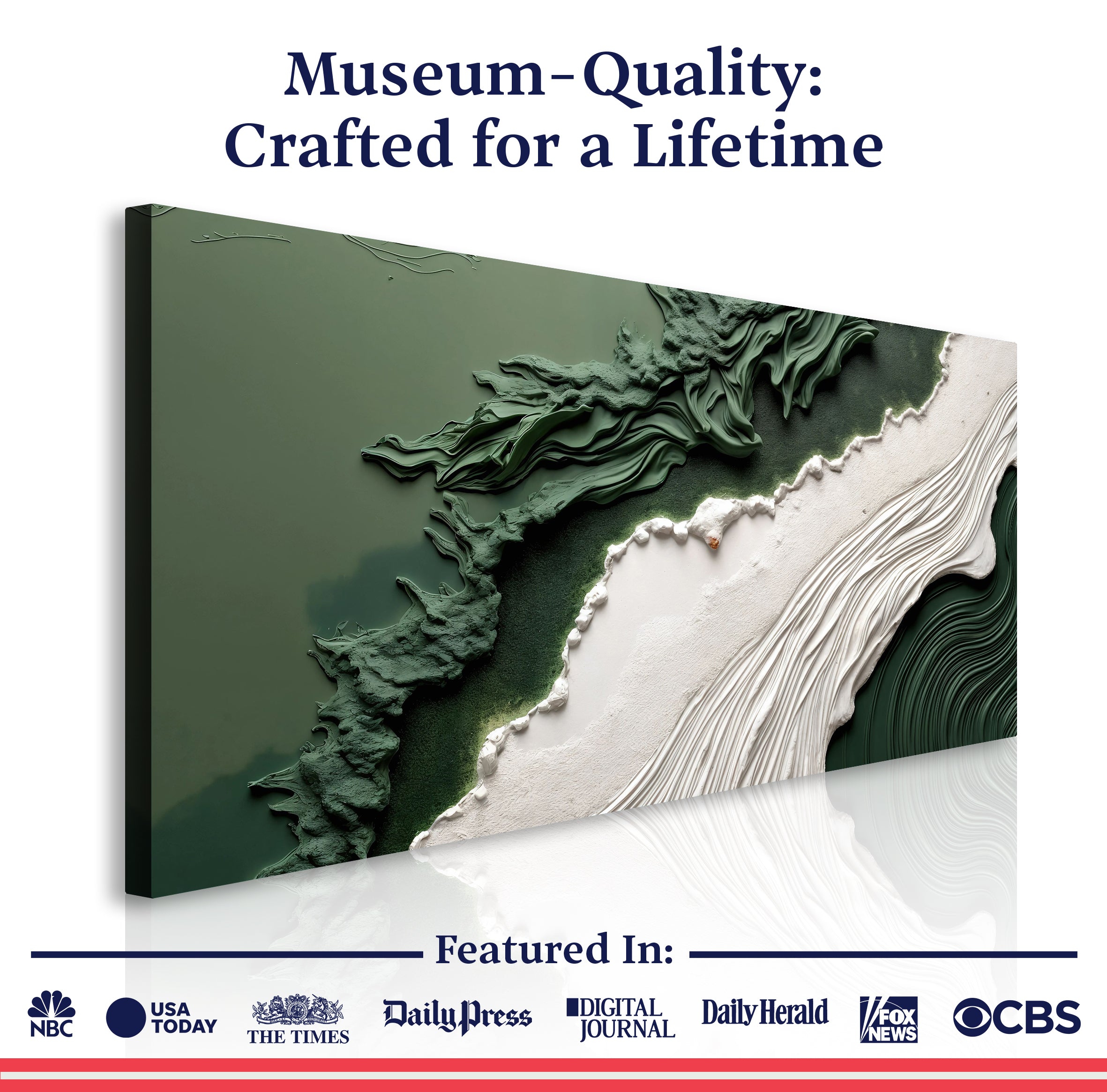 Green Rivers Abstract Wall Art VI on sale at MyriadMart