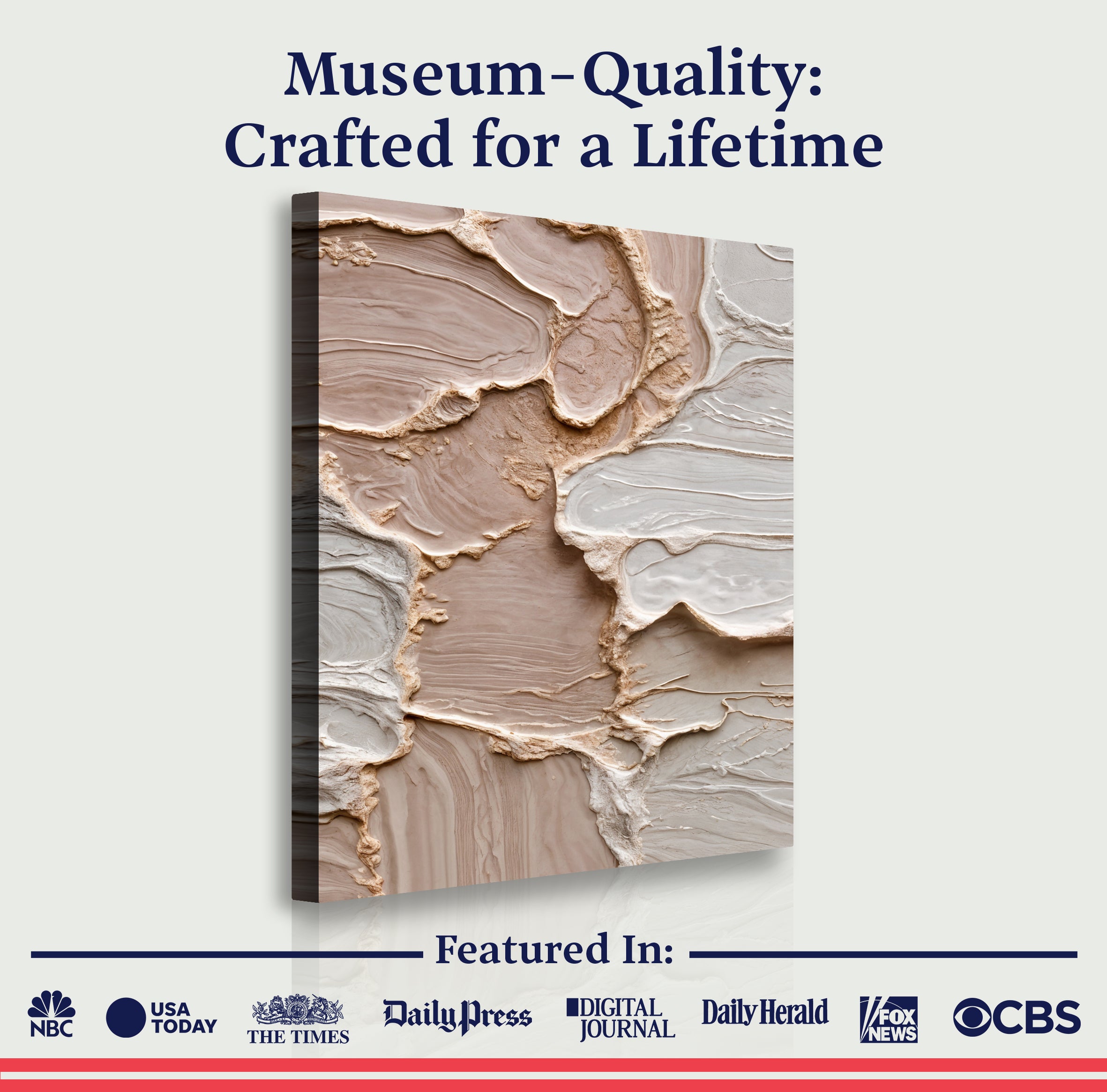 Ivory Minimalist Abstract Wall Art on sale at MyriadMart