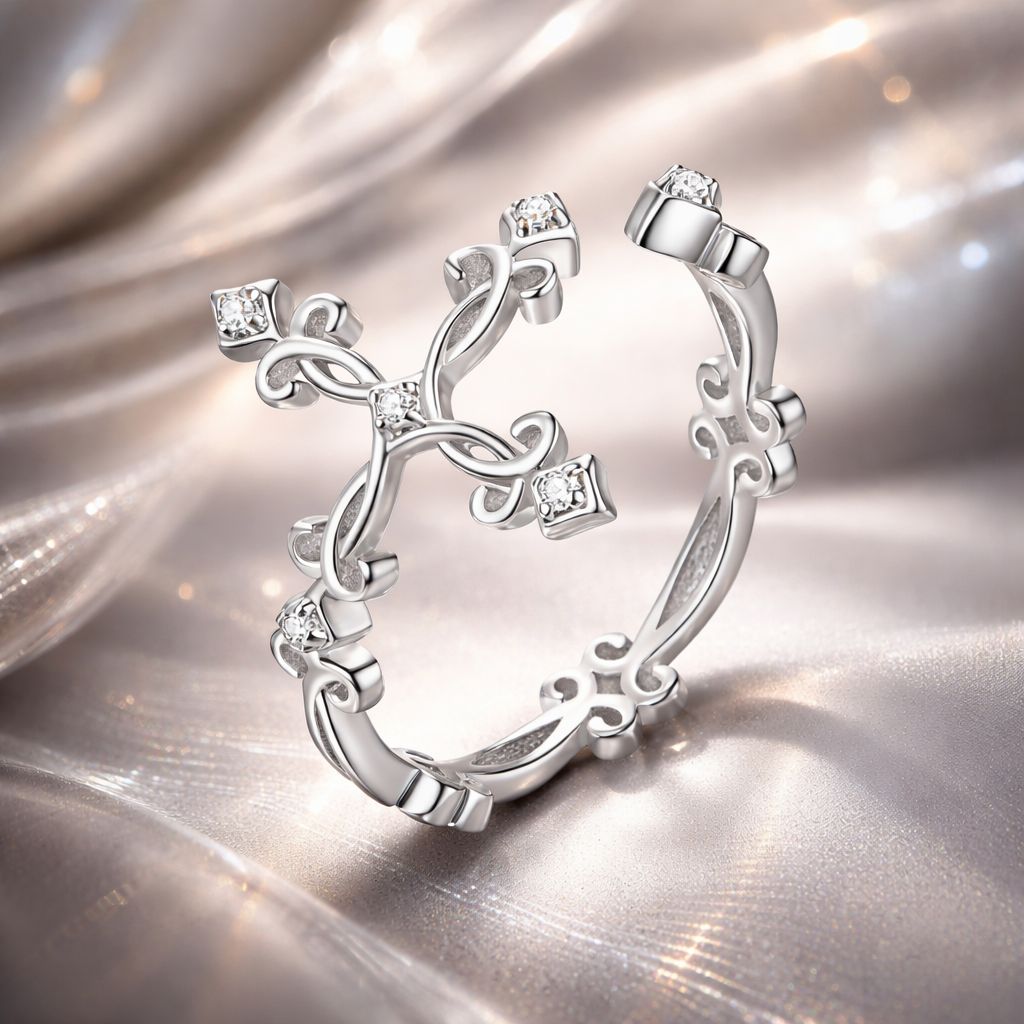 S925 Sterling Silver 0.4cm Width Pavé Setting CZ Ring on sale at MyriadMart
