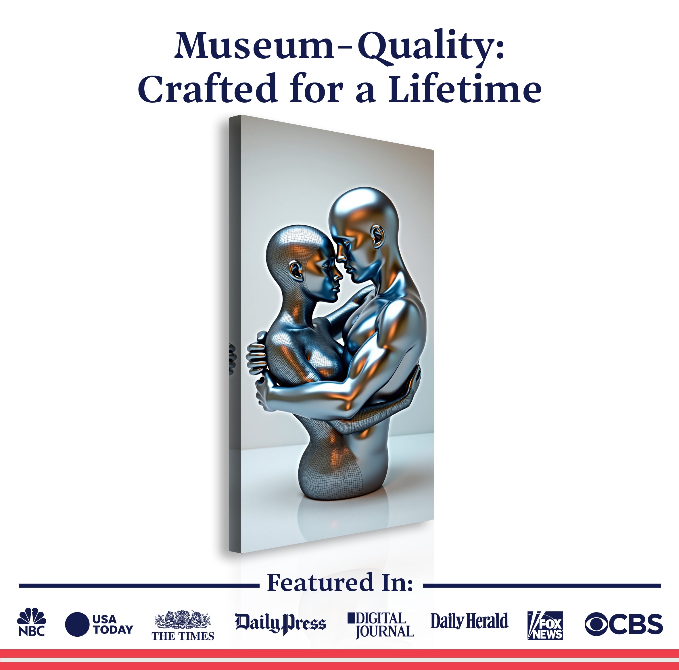 Eternal Love Figure Abstract Wall Art II on sale at MyriadMart