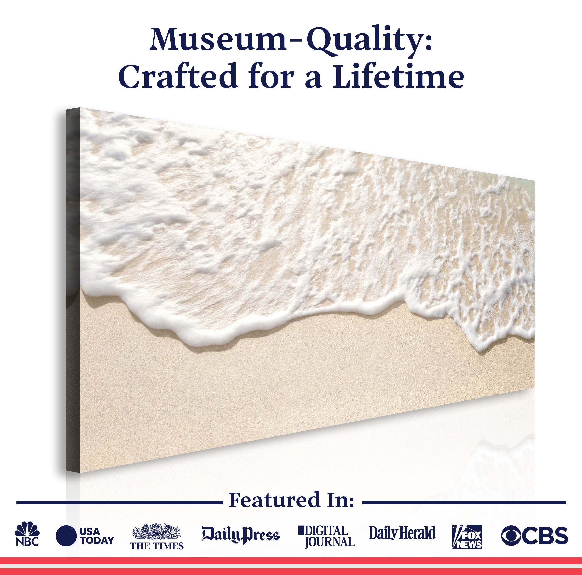 Sandy Waves Wall Art II on sale at MyriadMart