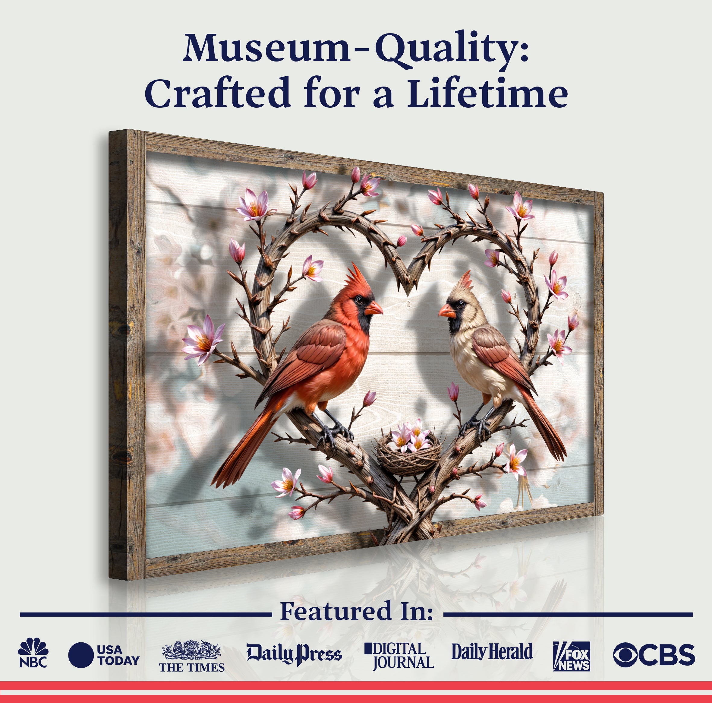 3D Cardinals Wall Art V on sale at MyriadMart