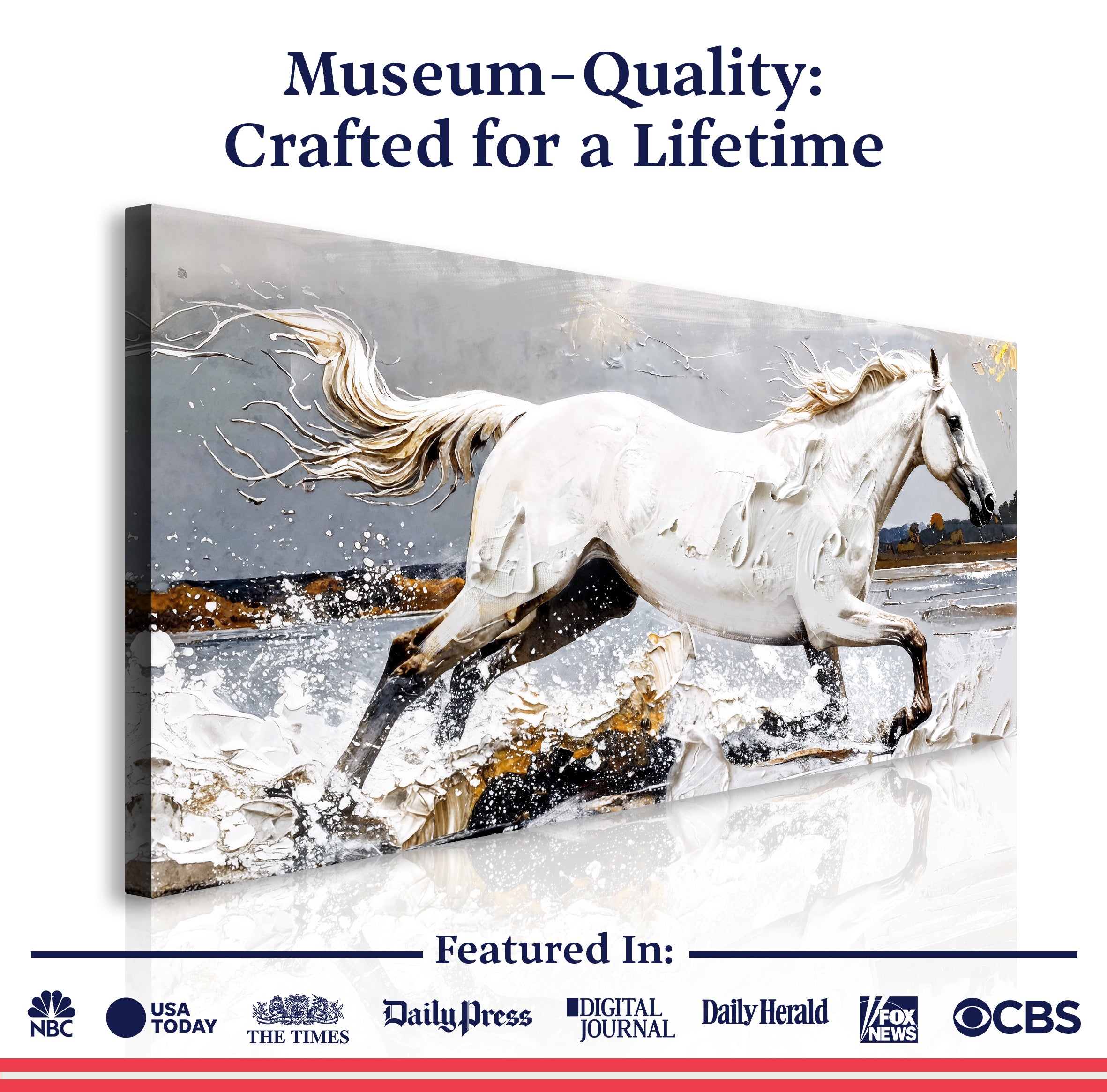 Modern Abstract Horse Wall Art on sale at MyriadMart
