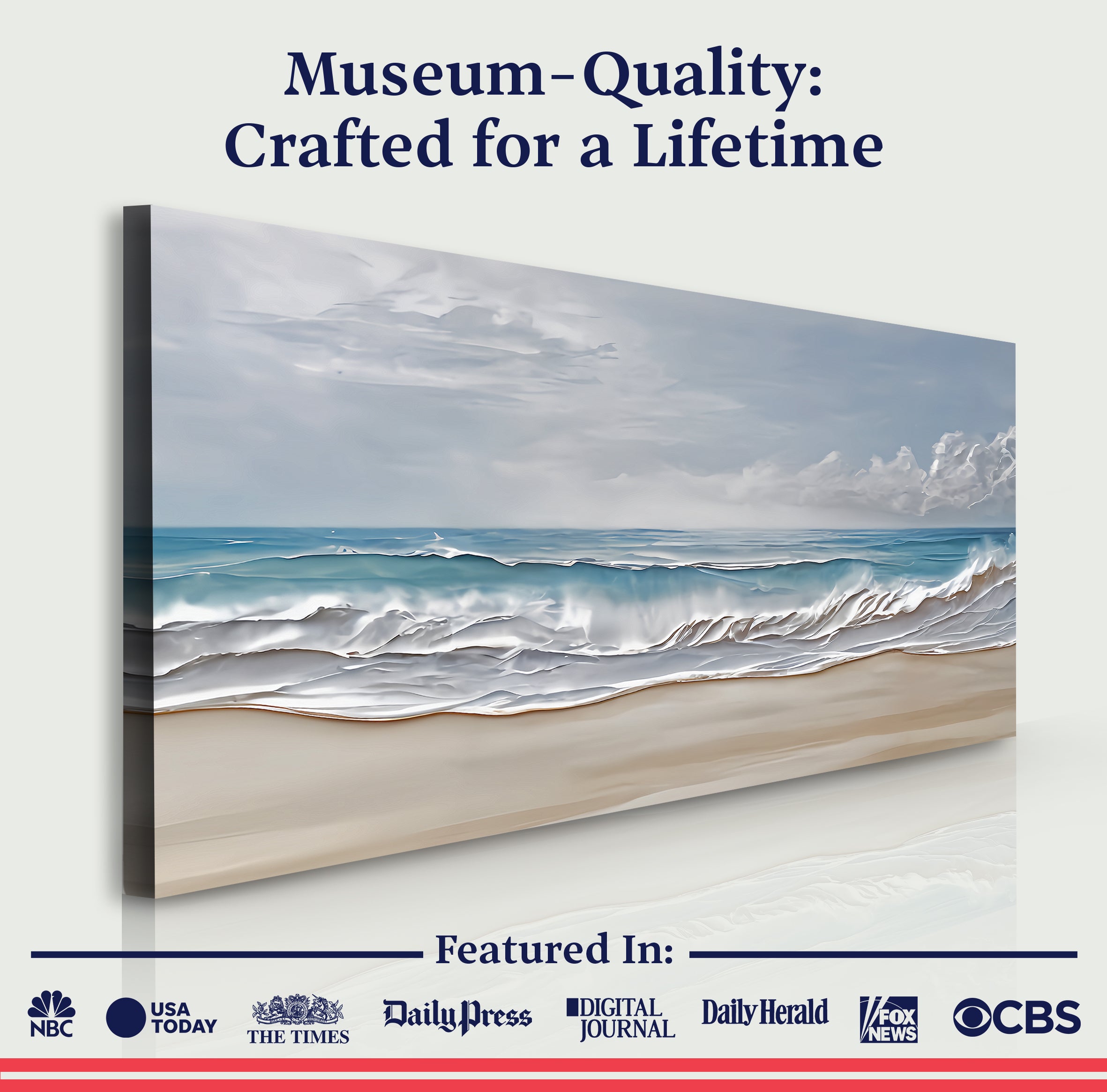 Serene Ocean Wave Coastal Wall Art VII on sale at MyriadMart