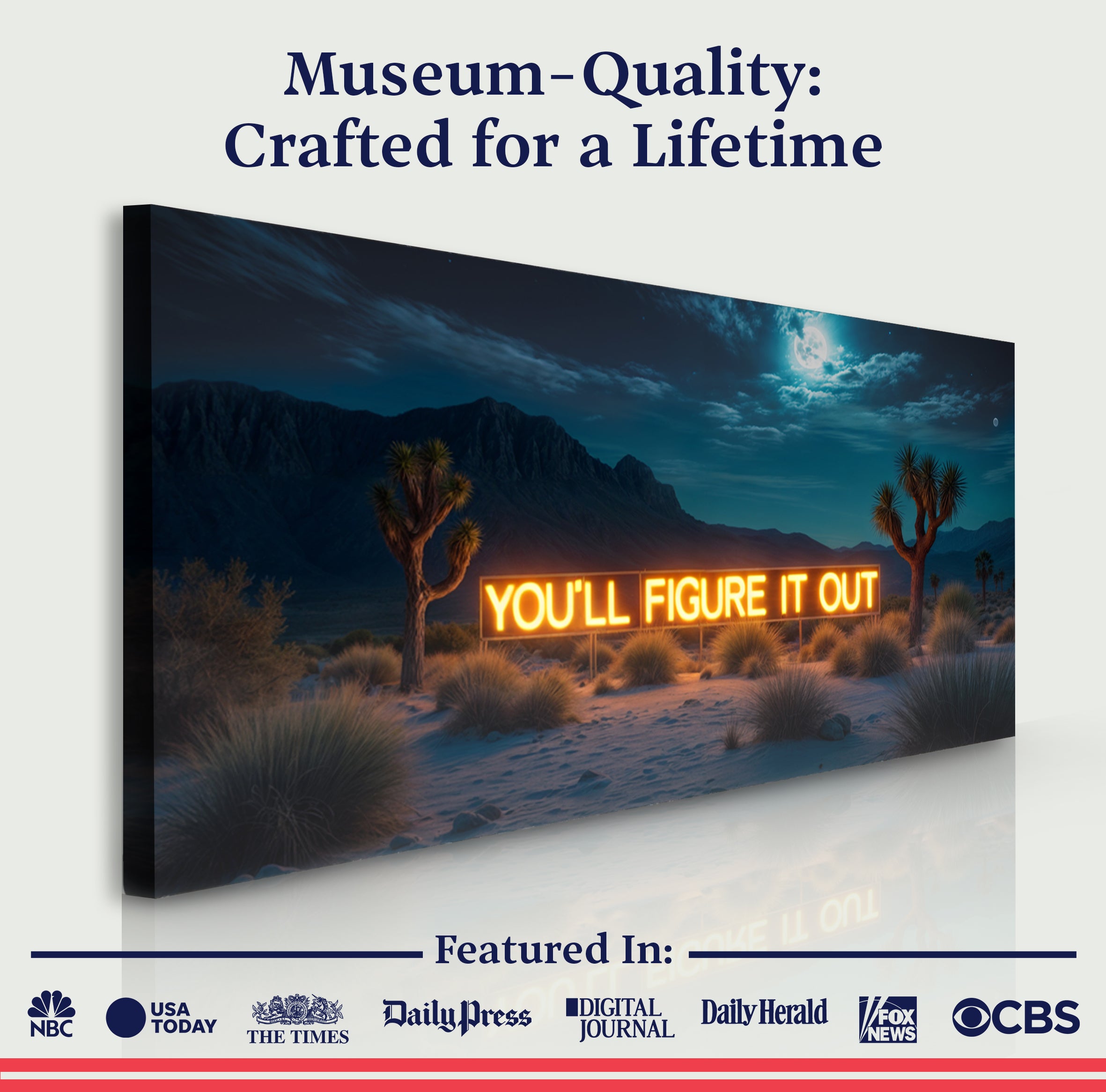 You'll Figure It Out Motivational Wall Sign on sale at MyriadMart