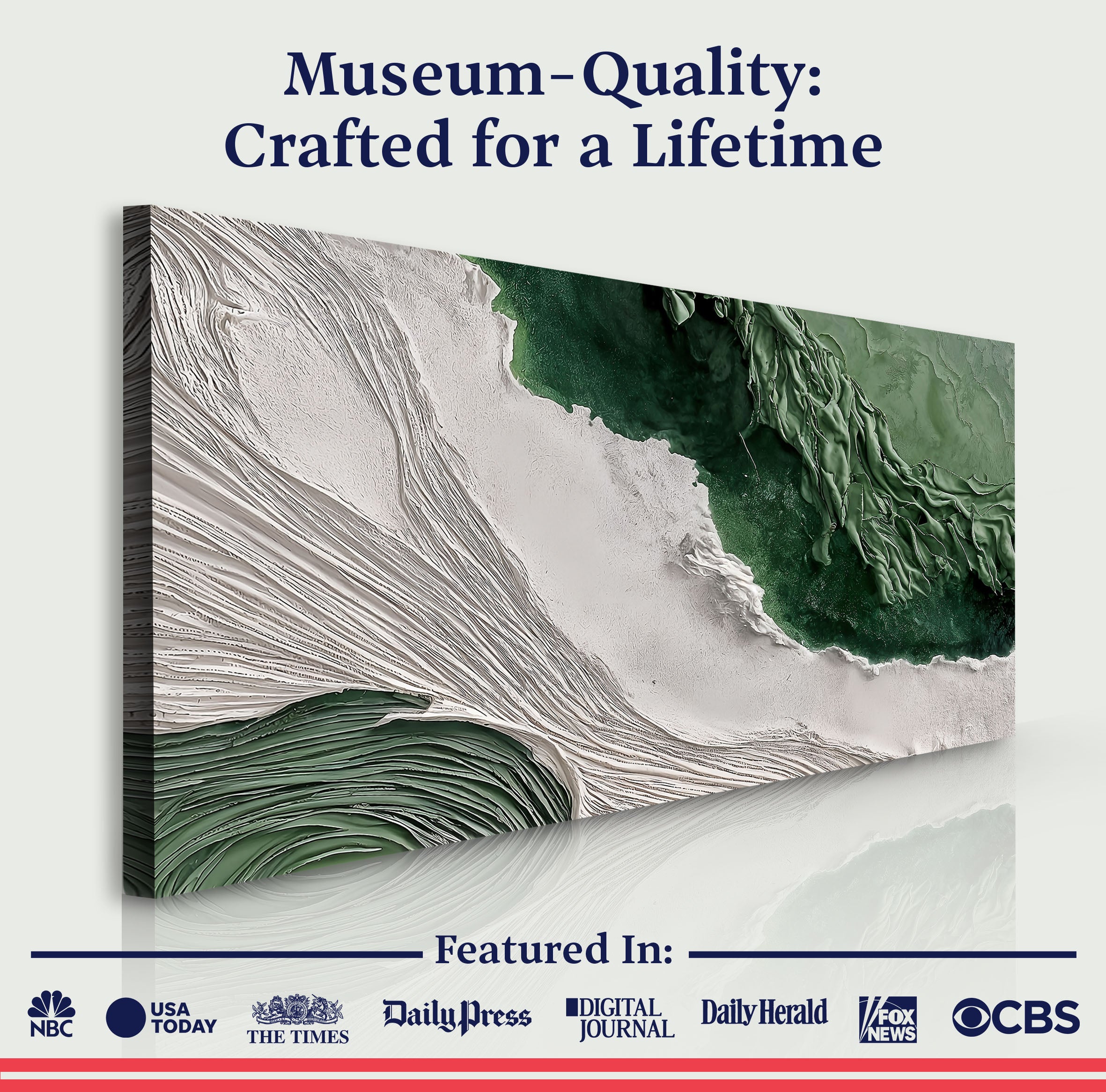 Green Rivers Abstract Wall Art II on sale at MyriadMart