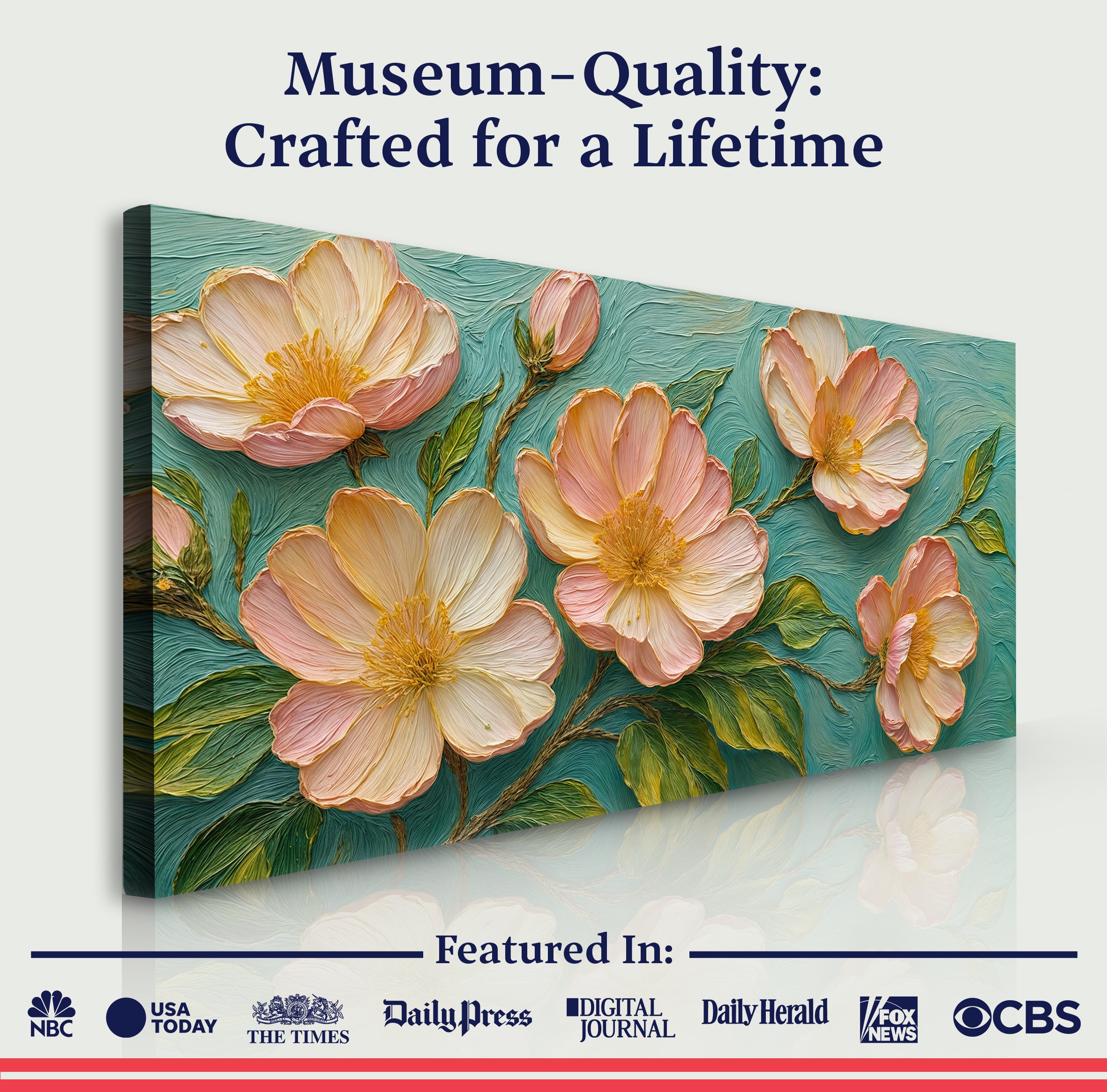 Blossoms Serenade Impasto Wall Art on sale at MyriadMart