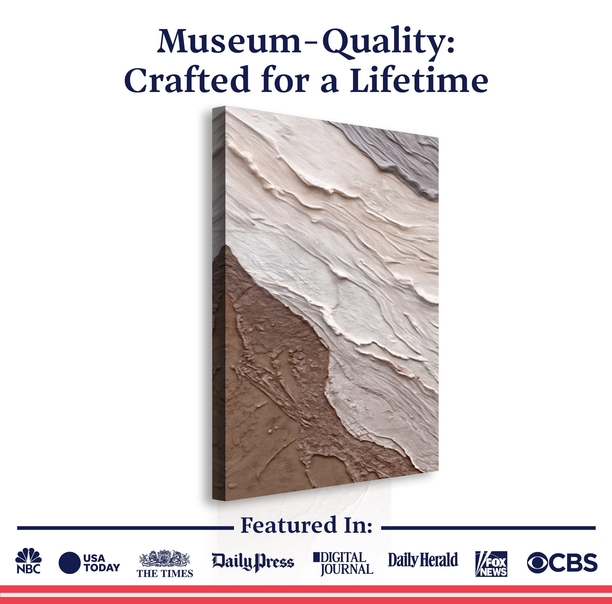 Abstract Earthy Waves Wall Art on sale at MyriadMart