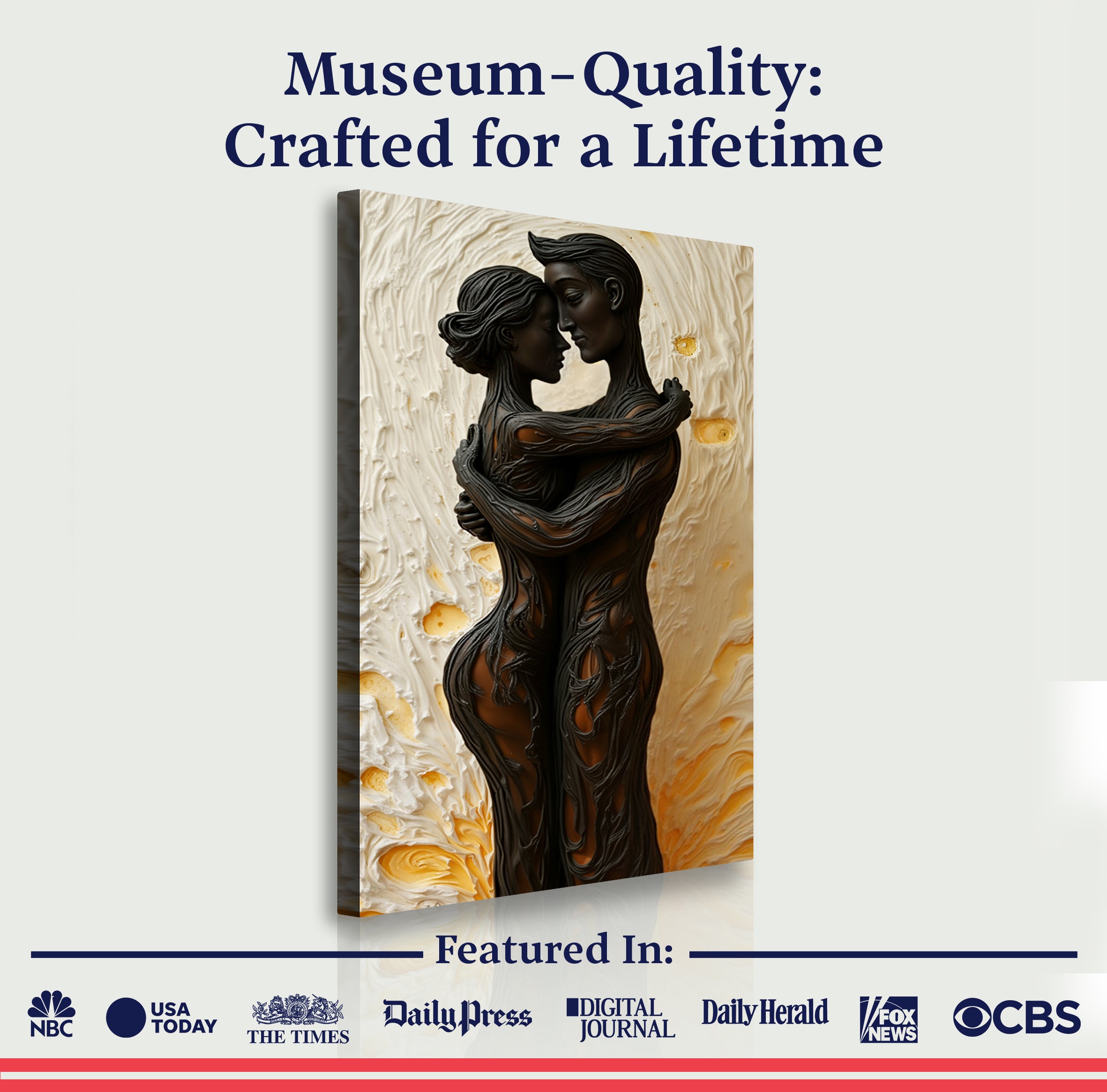 Eternal Love Figure Abstract Wall Art VII on sale at MyriadMart