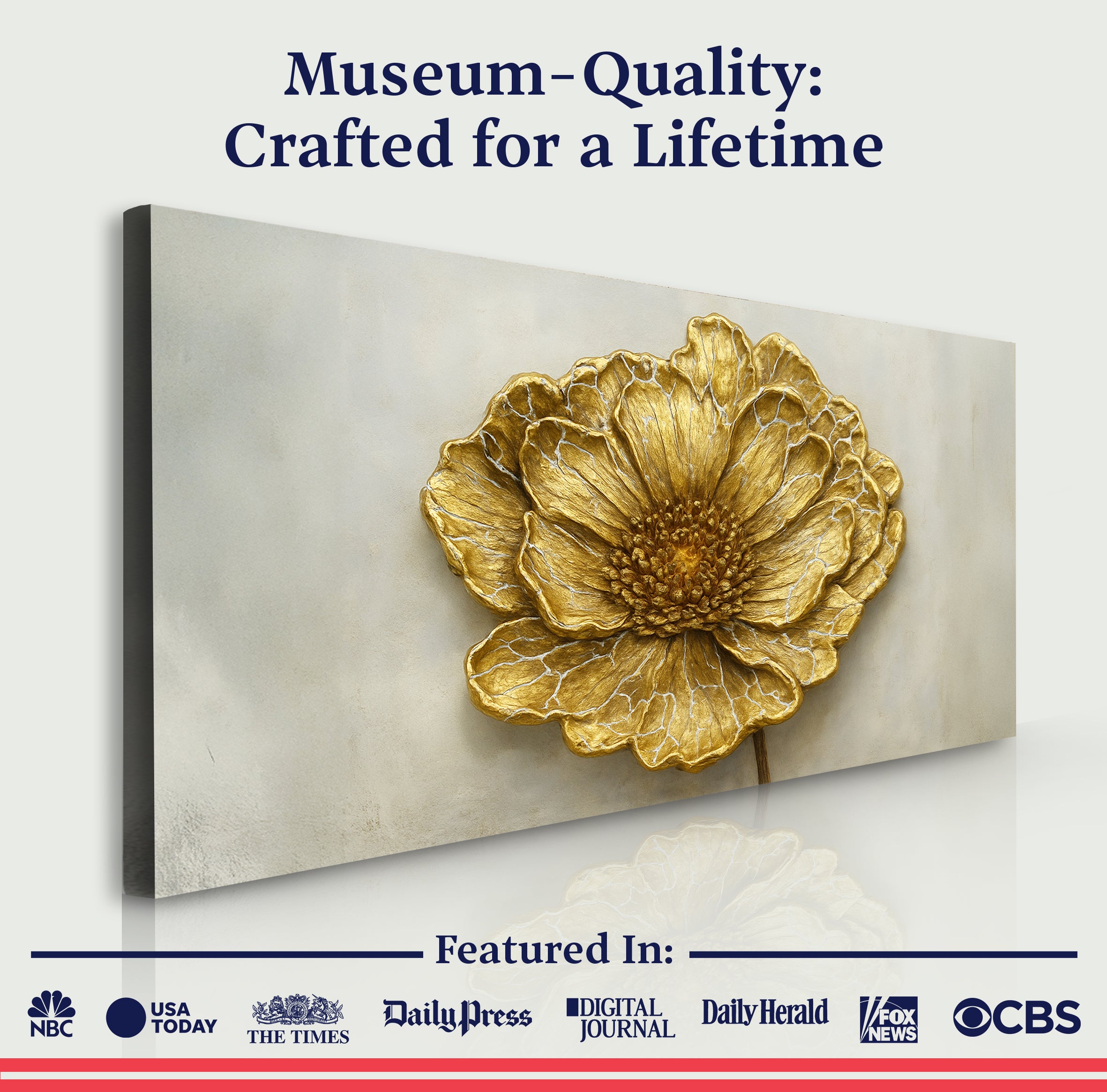 Golden Dandelion Minimalist Abstract Wall Art VI on sale at MyriadMart