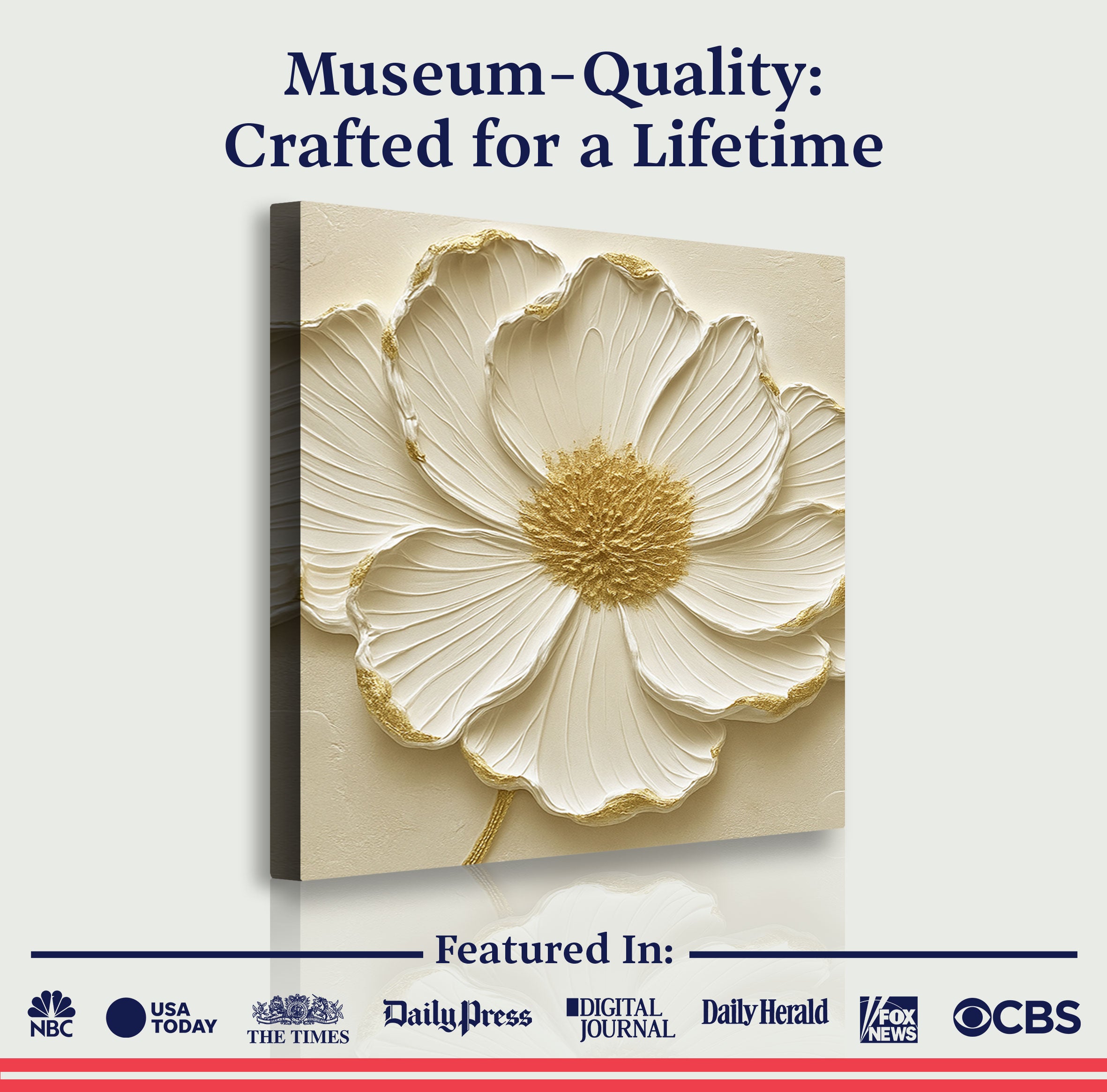 Modern Abstract Flower Wall Art on sale at MyriadMart