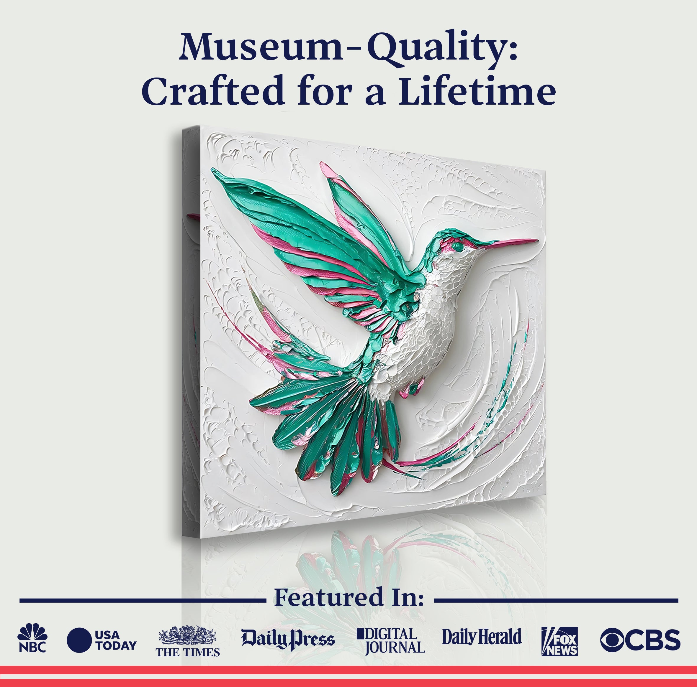 3D Hummingbird Wall Art on sale at MyriadMart