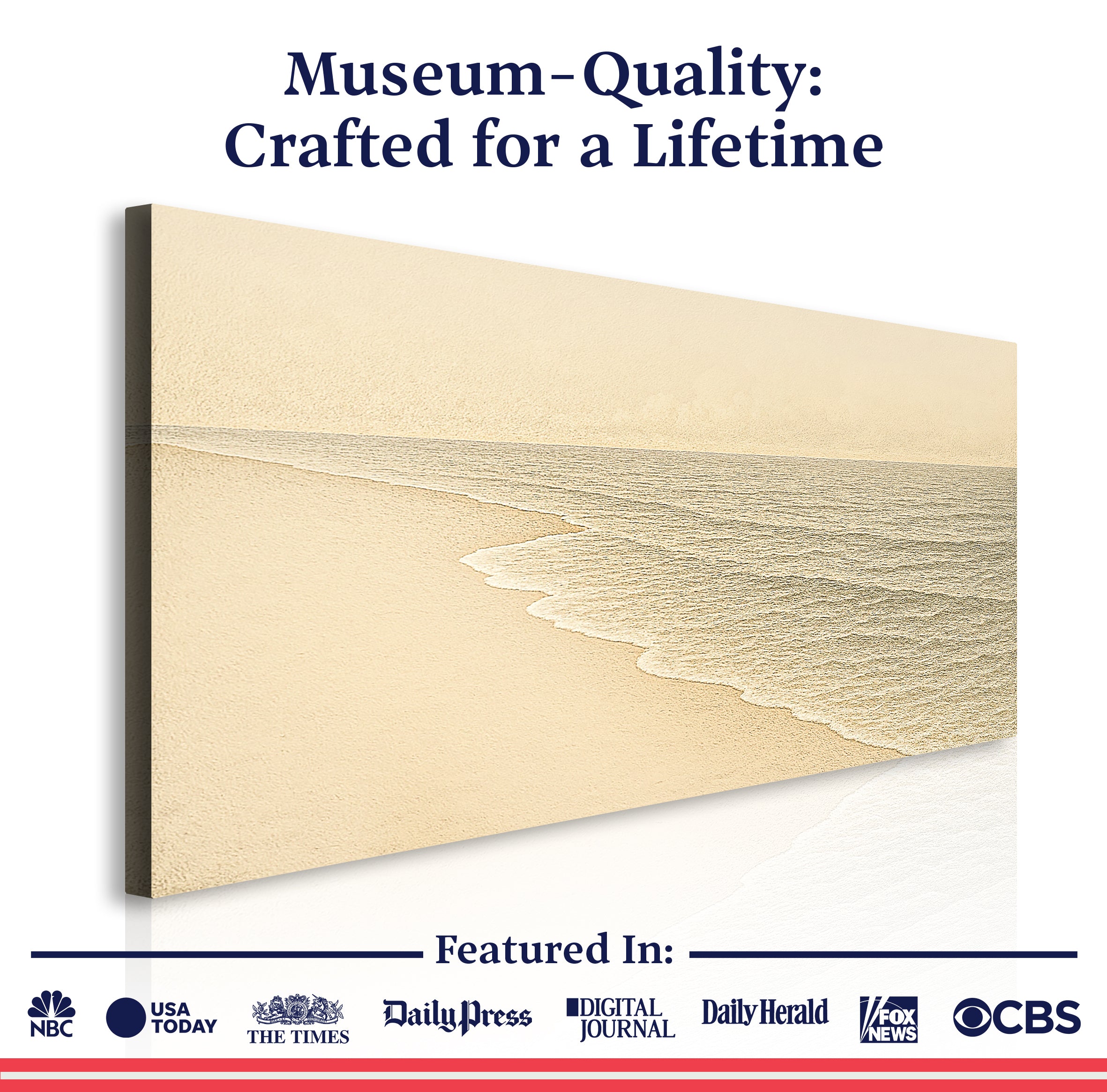 Beach Shoreline Coastal Wall Art III on sale at MyriadMart