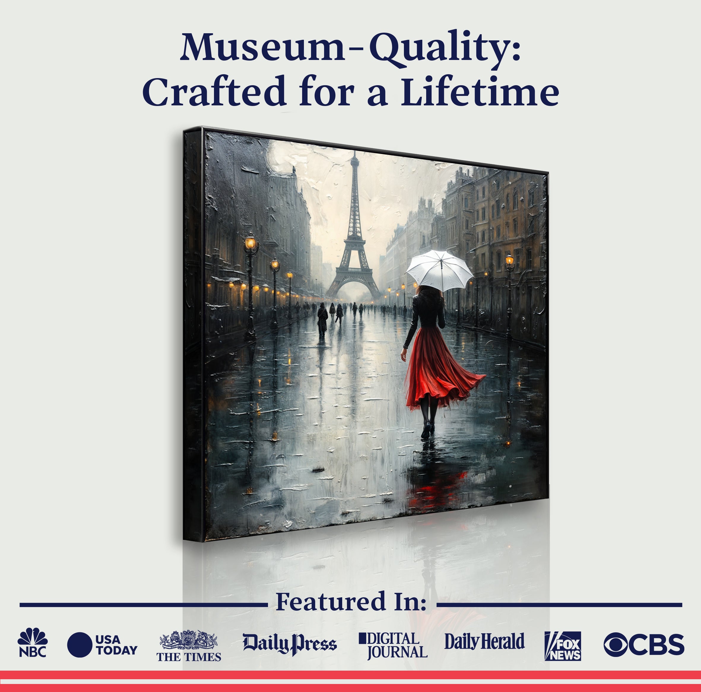 Paris Stroll Painting Wall Art on sale at MyriadMart