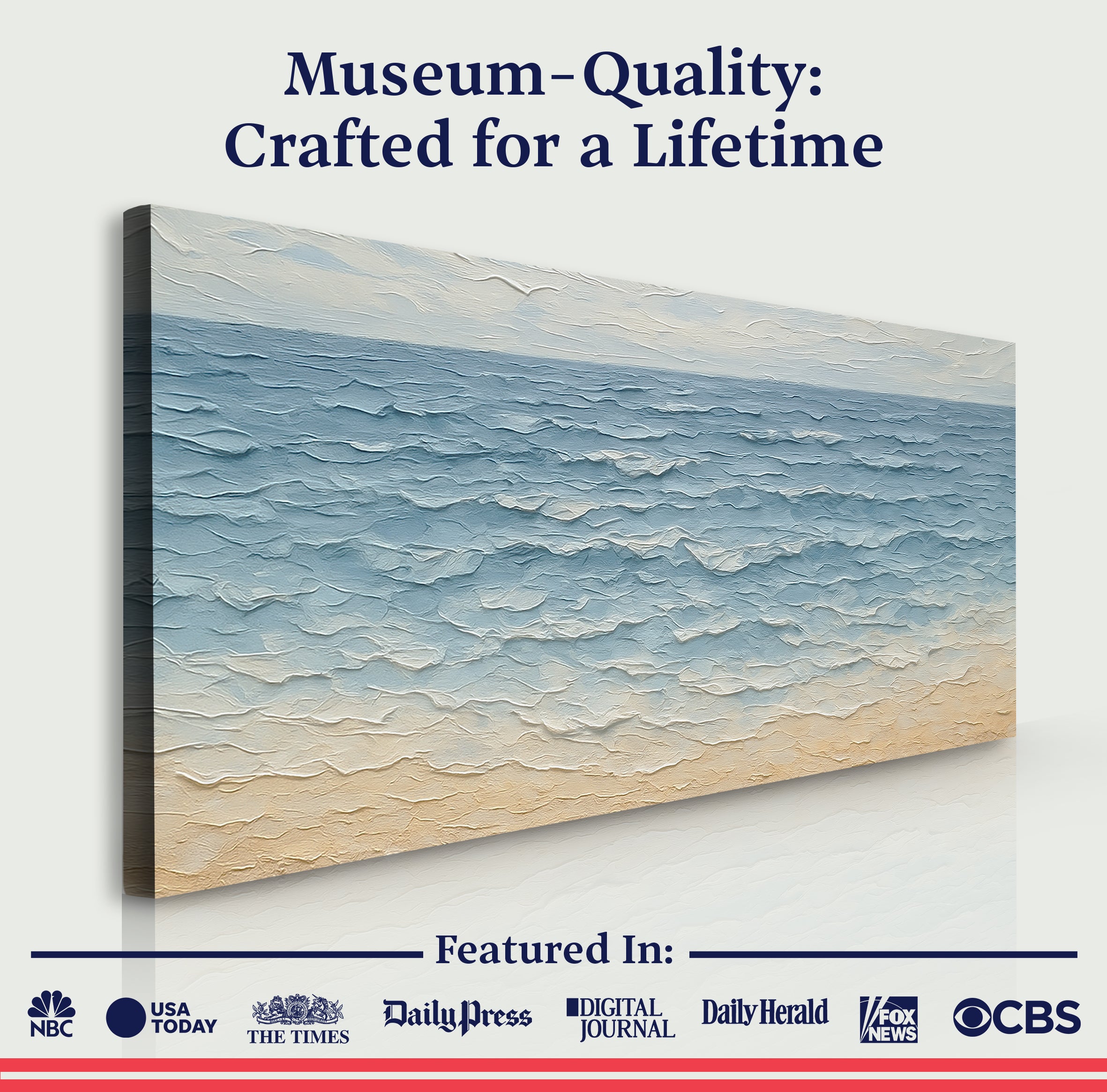 Serene Ocean Wave Coastal Wall Art VI on sale at MyriadMart
