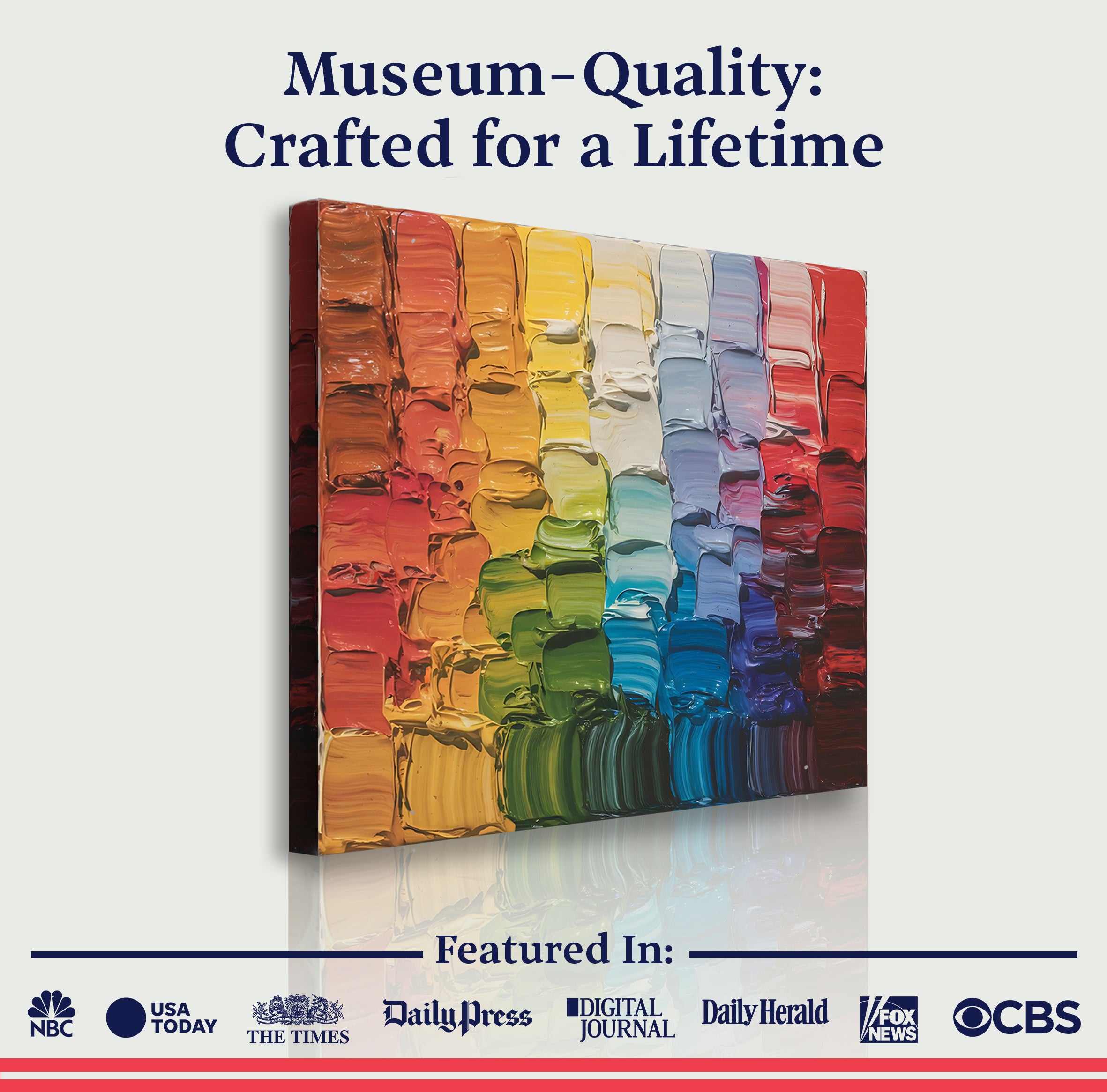 Chroma Flow Impasto Wall Art on sale at MyriadMart