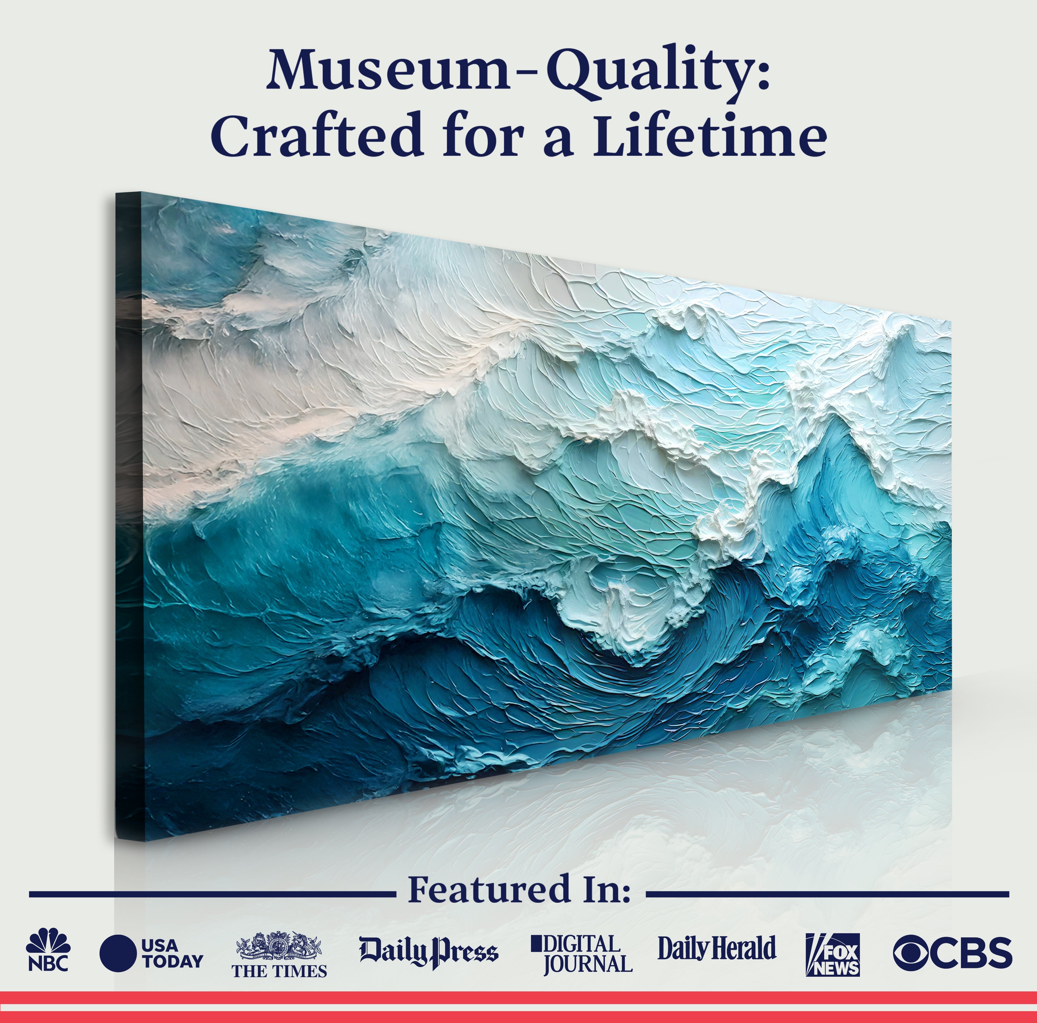 Blue Ocean Coastal Wall Art II on sale at MyriadMart