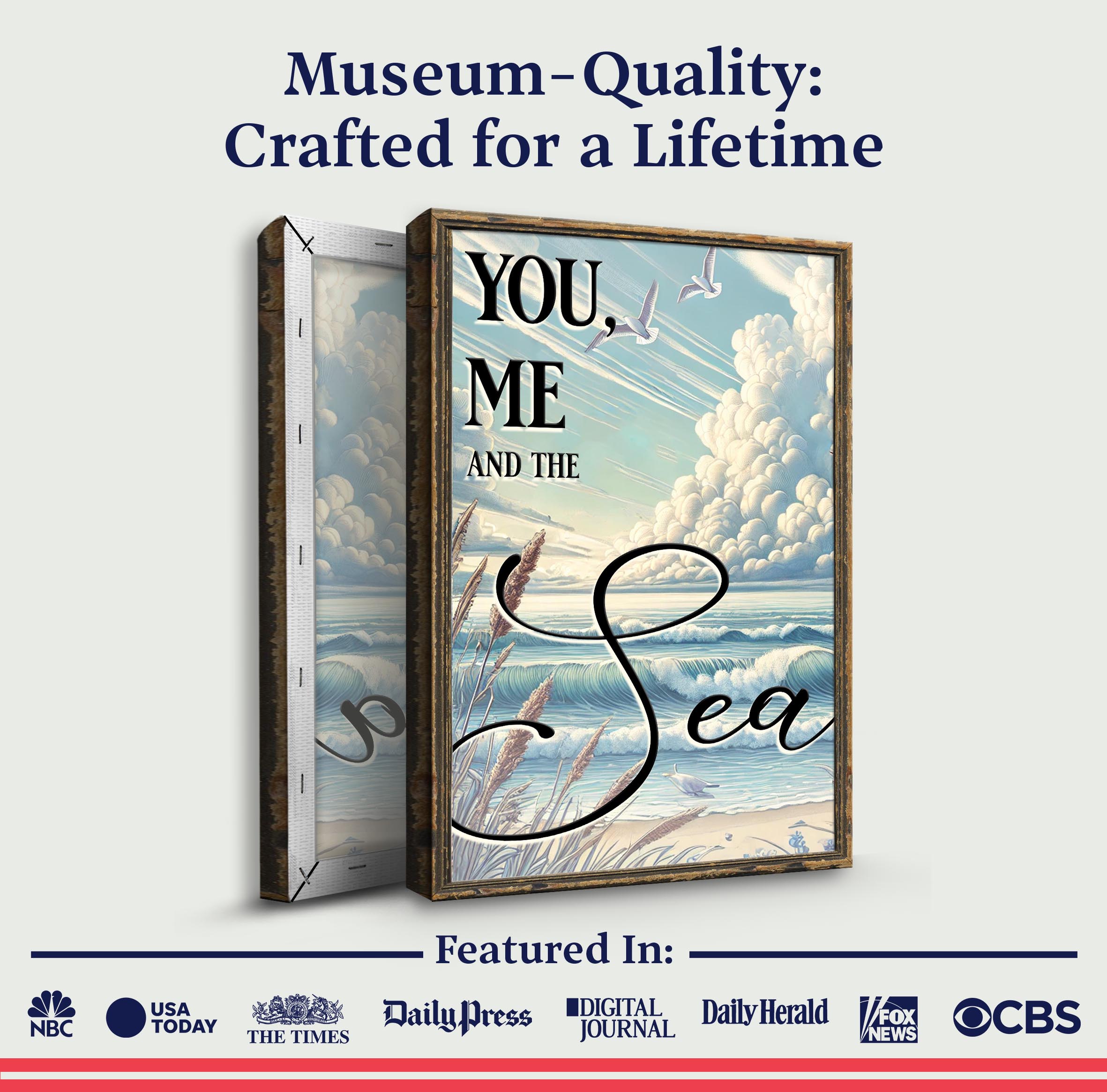 You Me and the Sea Coastal Sign III on sale at MyriadMart