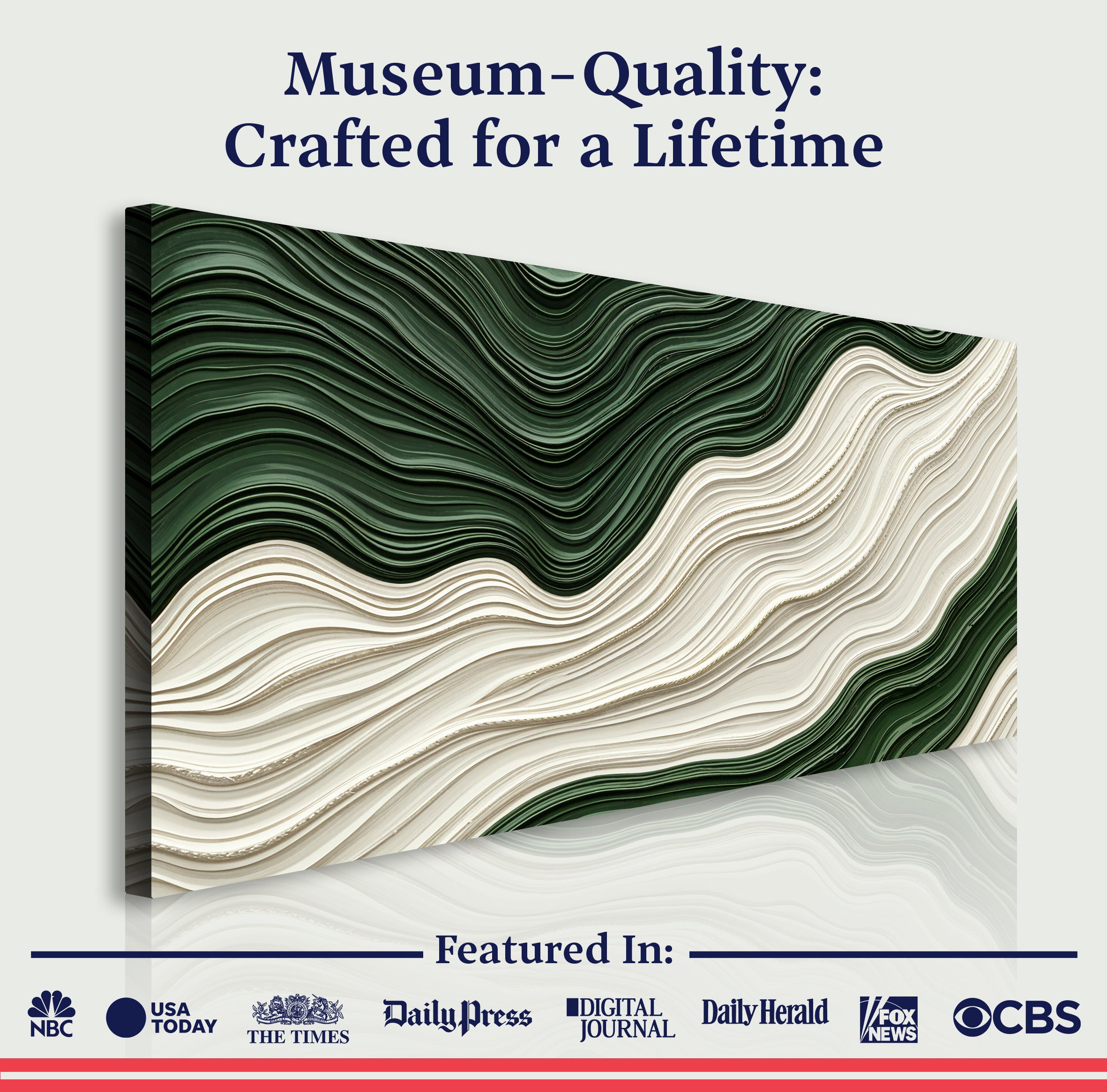 Green Rivers Abstract Wall Art VIII on sale at MyriadMart