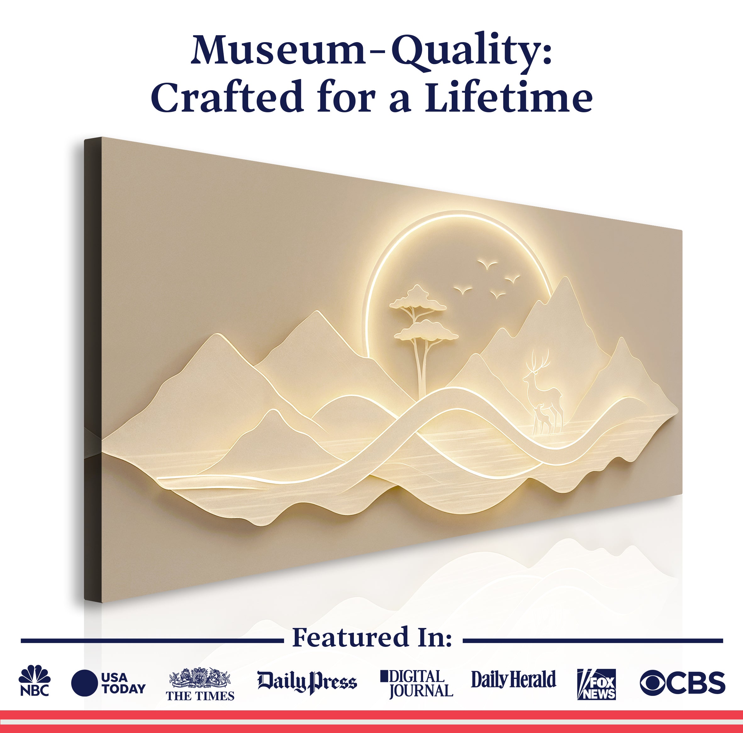 Modern Mountain Landscape Wall Art on sale at MyriadMart