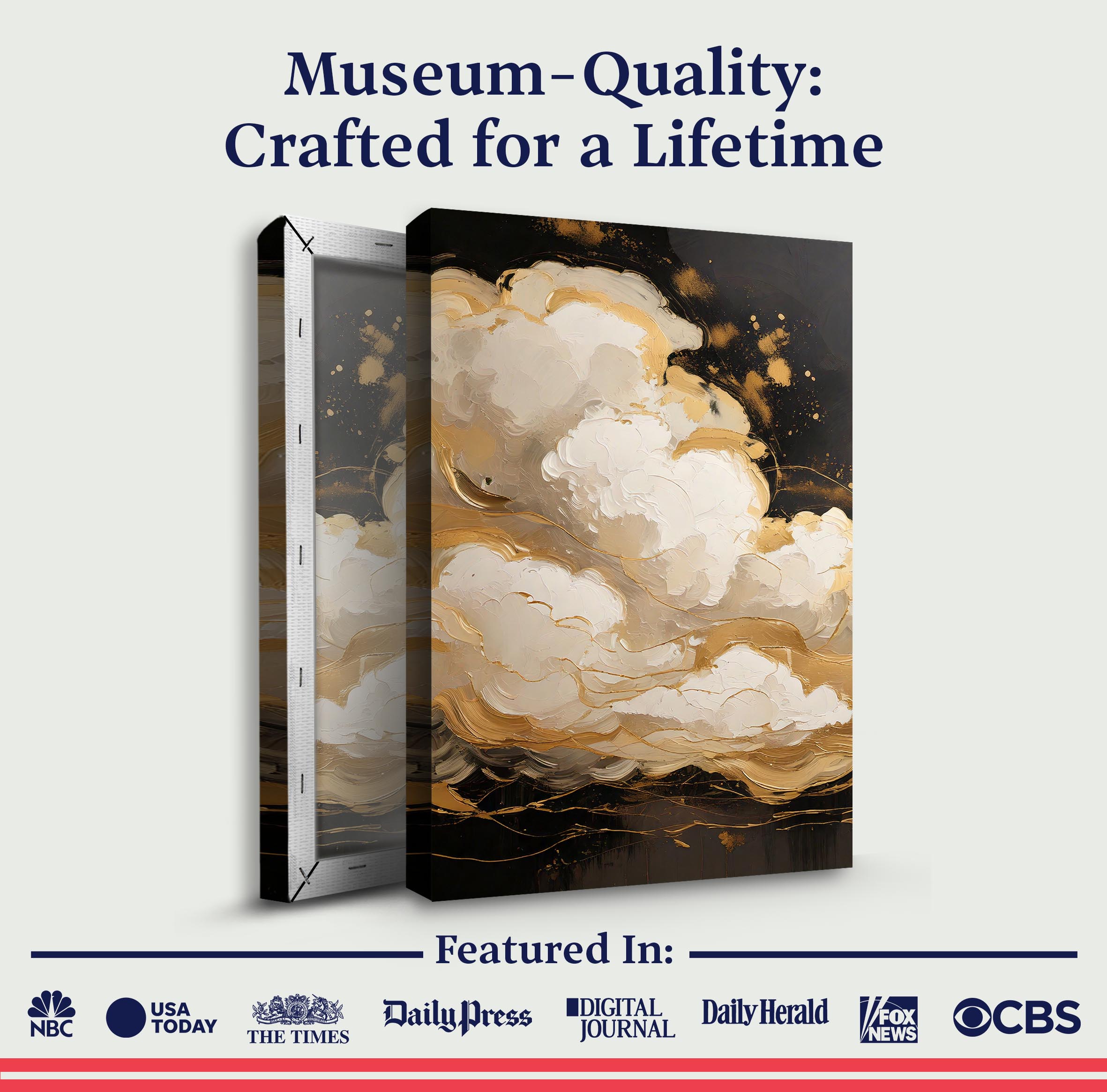 Auric Cloud Abstract Wall Art on sale at MyriadMart