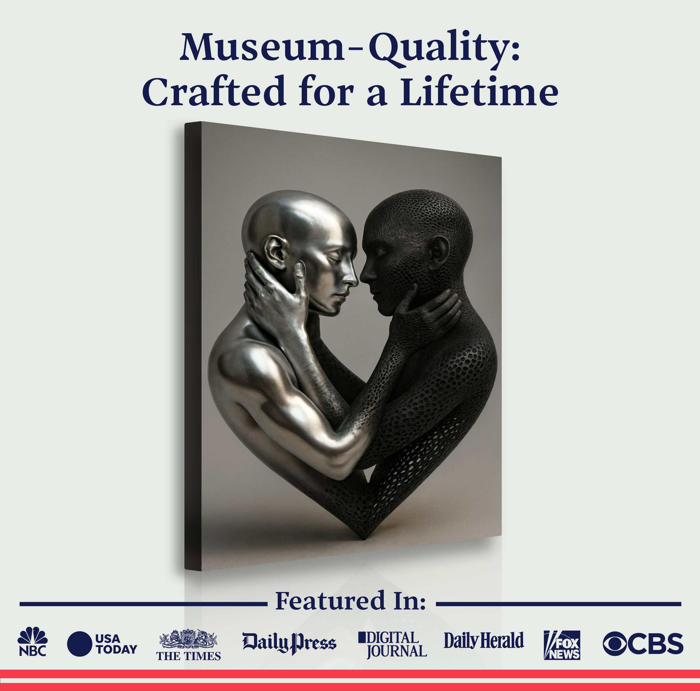 Eternal Love Figure Abstract Wall Art VIII on sale at MyriadMart