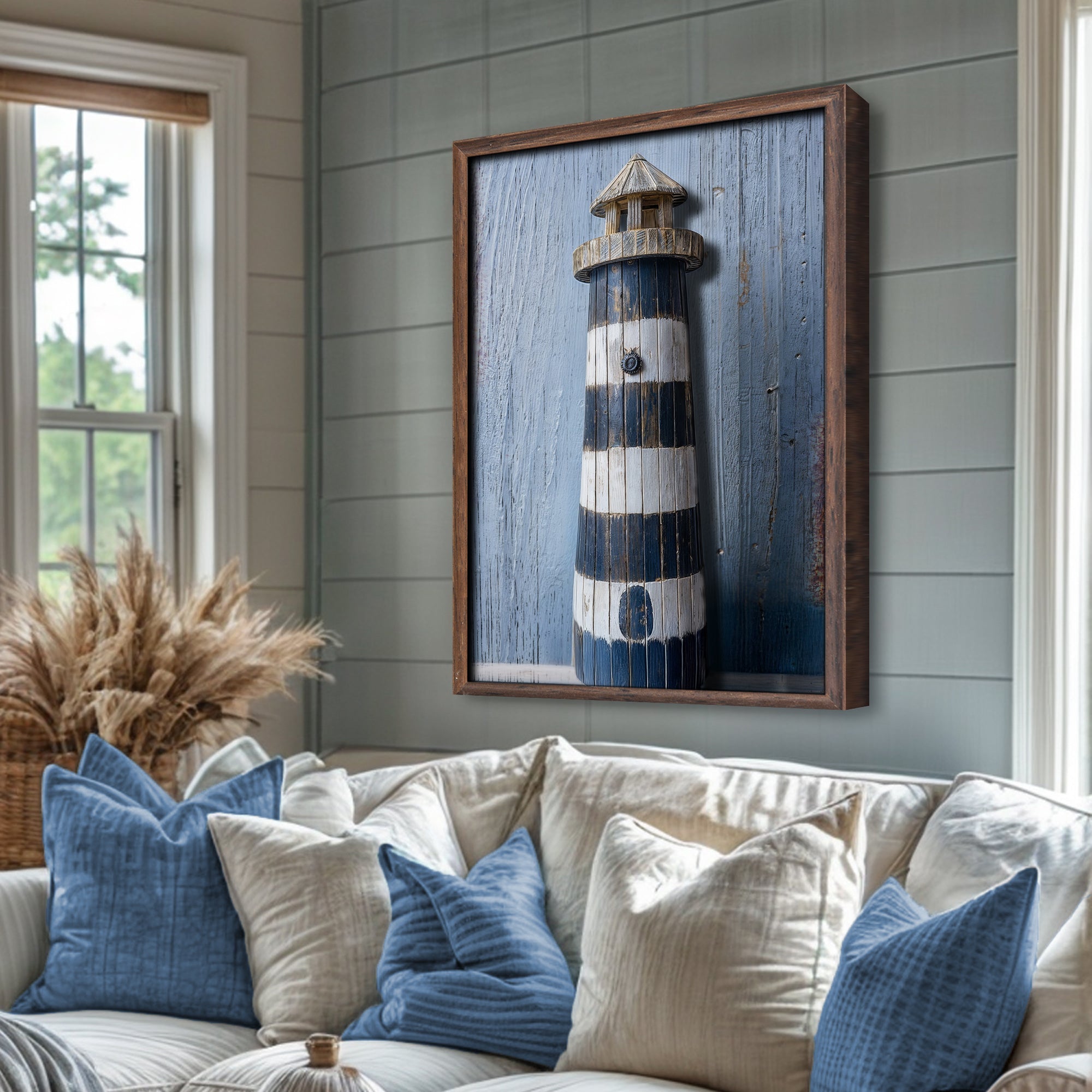 Wooden Lighthouse Coastal Wall Art on sale at MyriadMart
