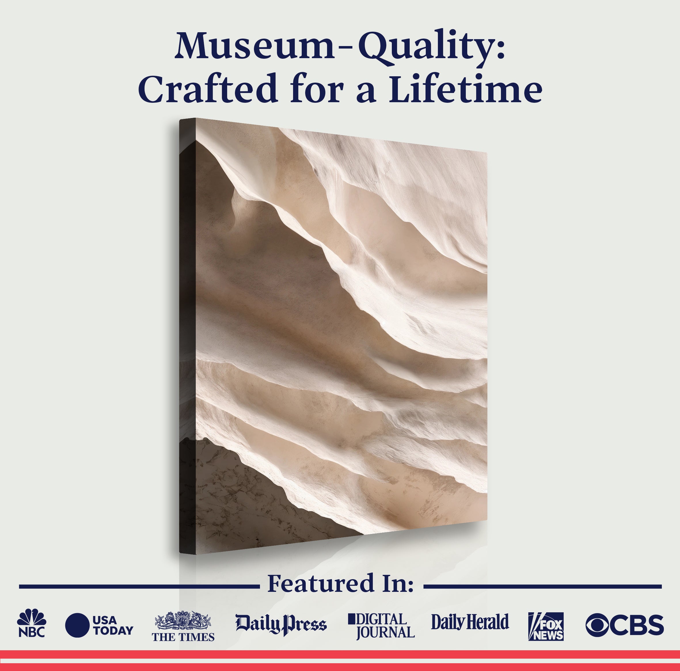 Light Neutral Impasto Wall Art on sale at MyriadMart