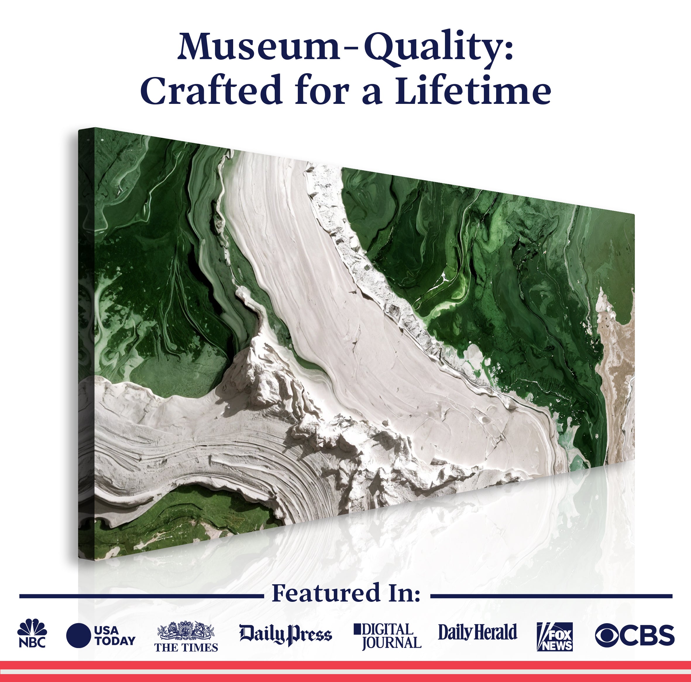 Green Rivers Abstract Wall Art IV on sale at MyriadMart