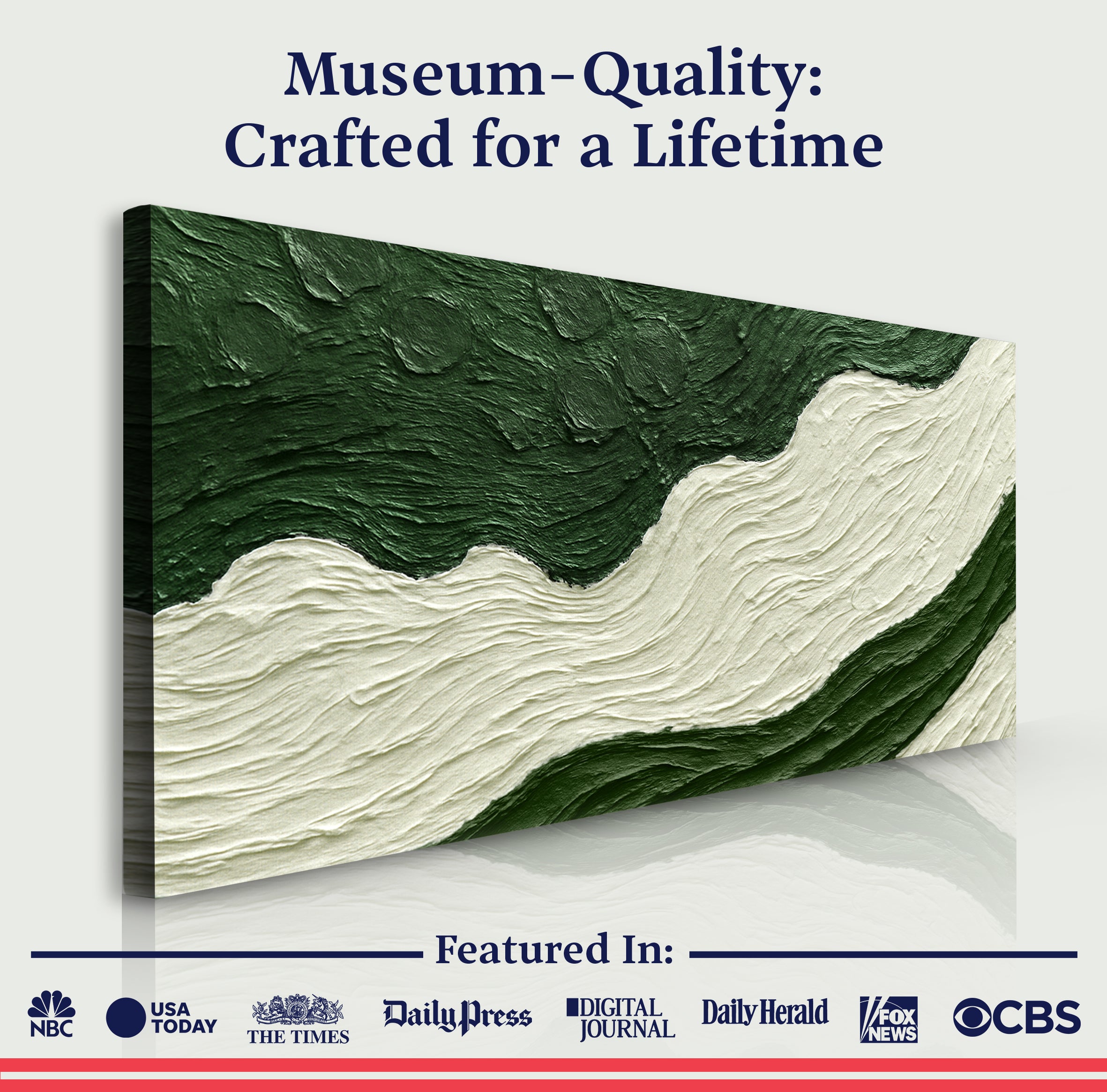 Green Rivers Abstract Wall Art VII on sale at MyriadMart