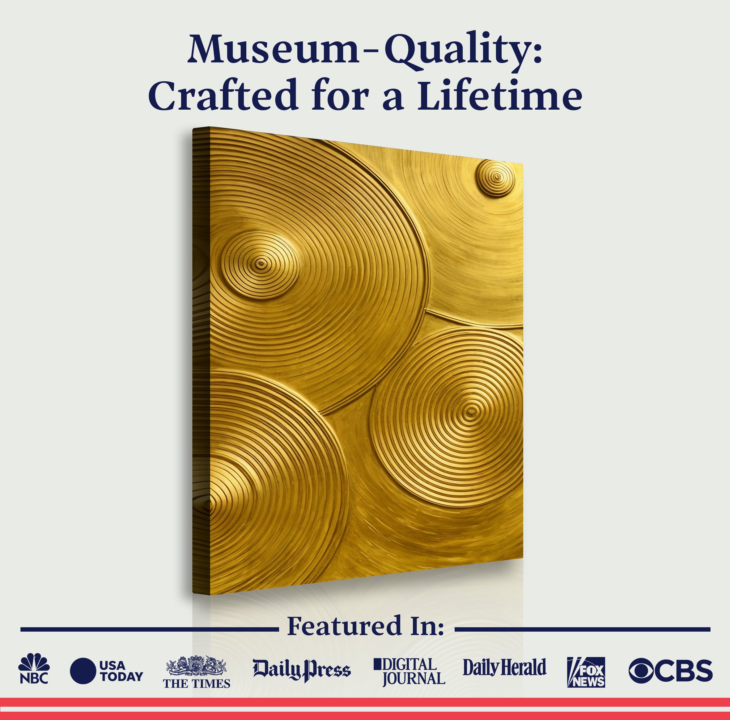 Gold Symphony Wall Art on sale at MyriadMart