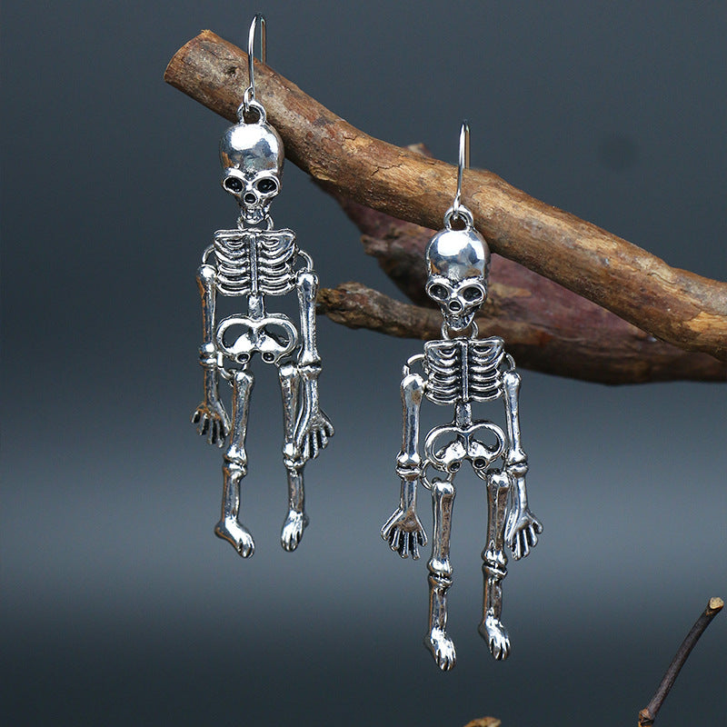 Skeleton Alloy Earrings - MyriadMart