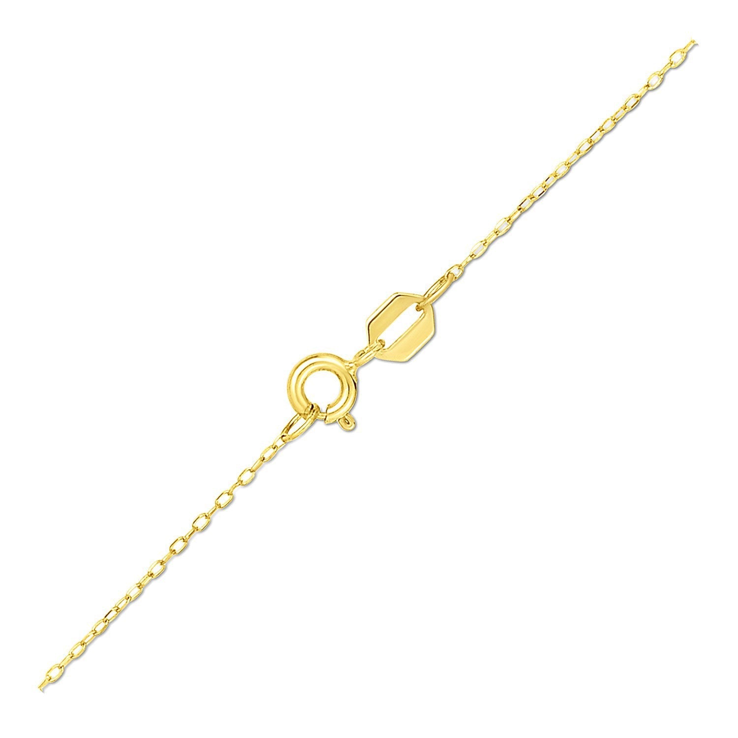 14K Yellow Gold Four Leaf Clover Necklace on sale at MyriadMart