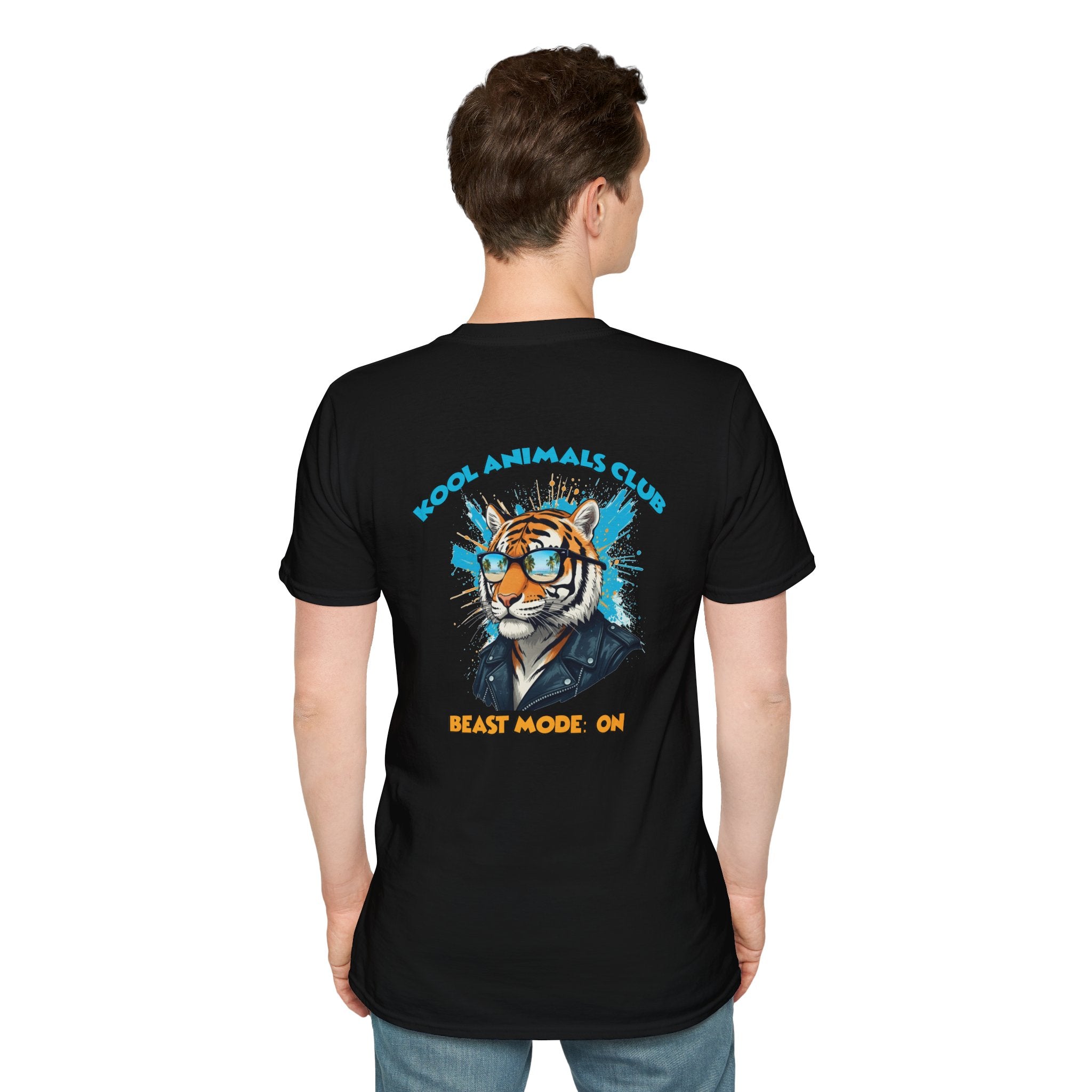 Kool Animals Club Tee, Beast Mode Unisex T-Shirt, Fun Graphic Tee, Animal Lover Gift, Cool Casual Wear, Cool Tiger - MyriadMart