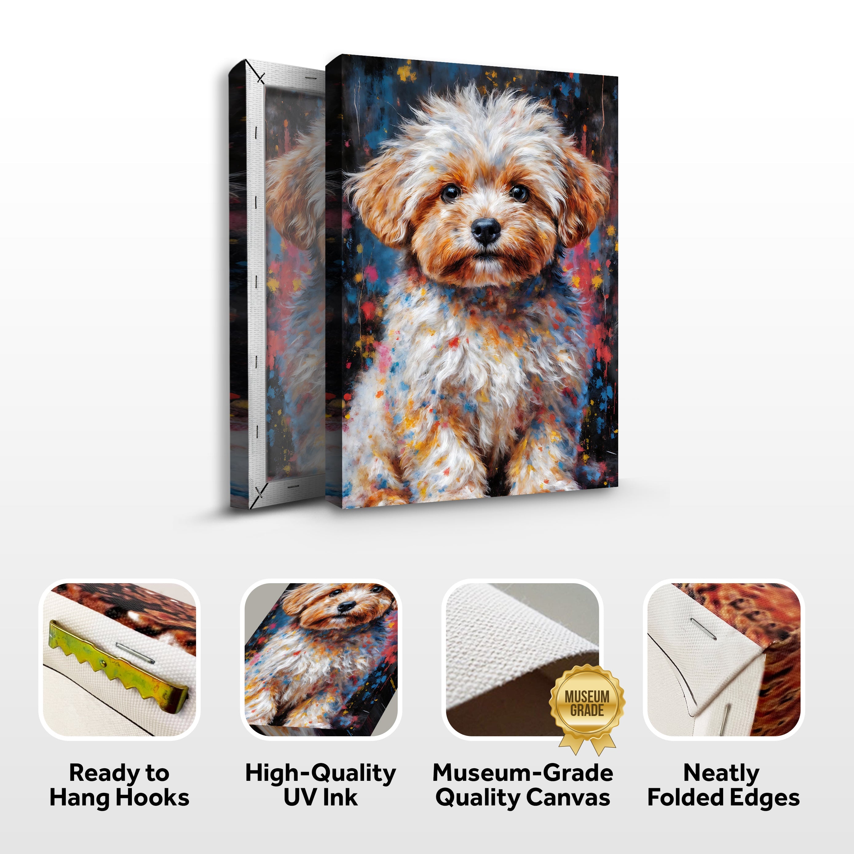 Customized Pet Portrait Abstract Wall Art II on sale at MyriadMart